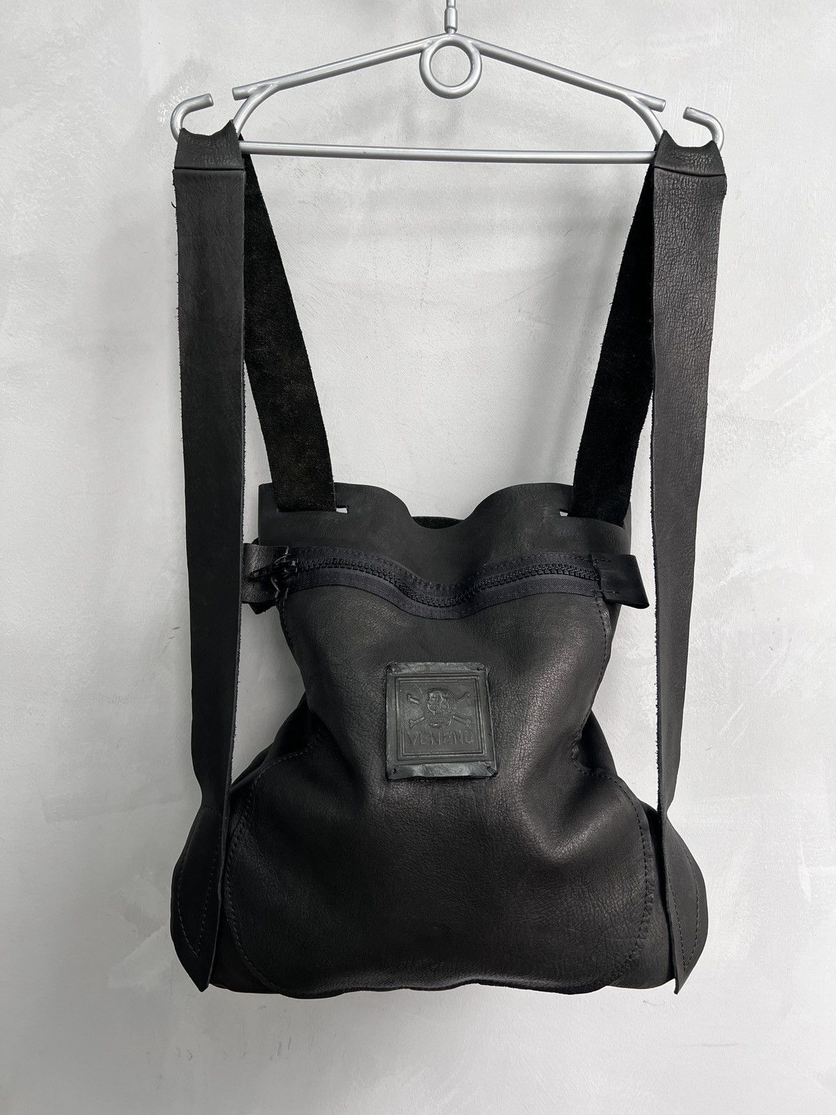 Avant Garde x If Six Was Nine archive Leather Kmrii Style Messenger Bag Shoulder in Black, Men's