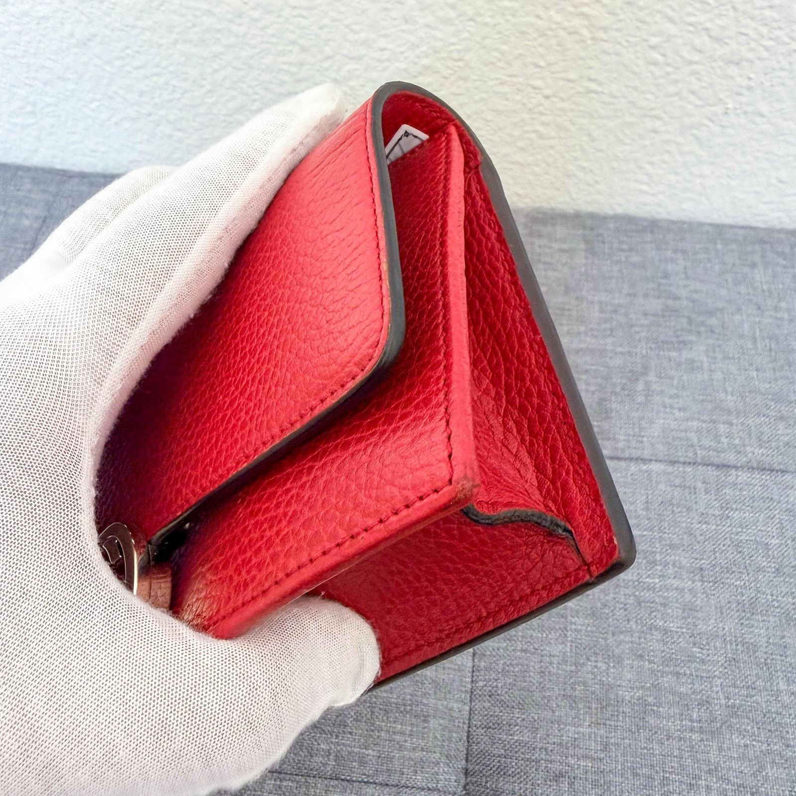 Gucci Gucci Red Leather Interlocking G Chain Bag Size ONE SIZE - 12 Thumbnail