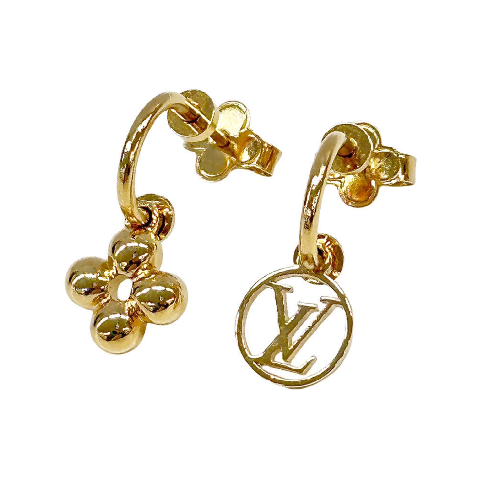 Louis Vuitton Louis Vuitton Earrings for Women, Blooming Gold, M64859, Accessories, Pair Size ONE SIZE - 1 Thumbnail