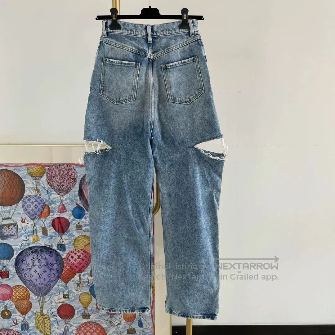 Maison Margiela Maison Margiela Wide-Leg Blue Denim Pants. Size US 36 / EU 52 - 2 Thumbnail