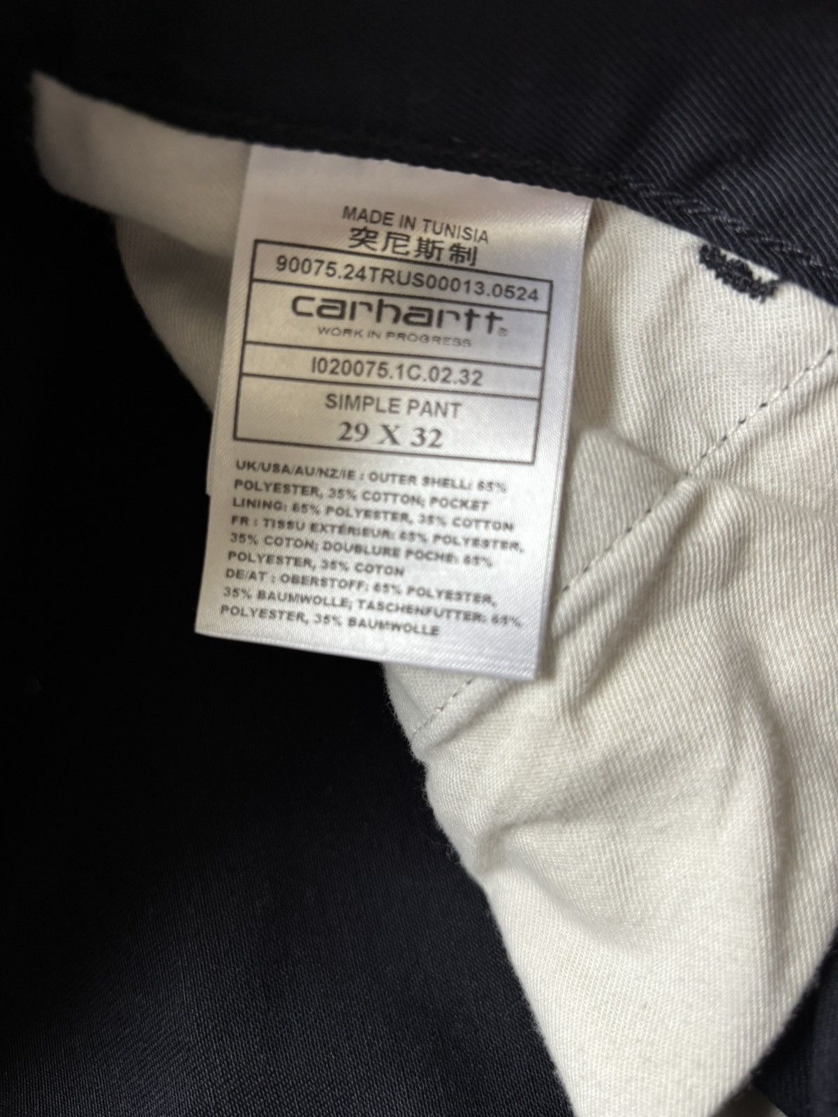 Carhartt Wip Carhartt WIP Simple Pant Dark Navy Size US 29 - 4 Thumbnail