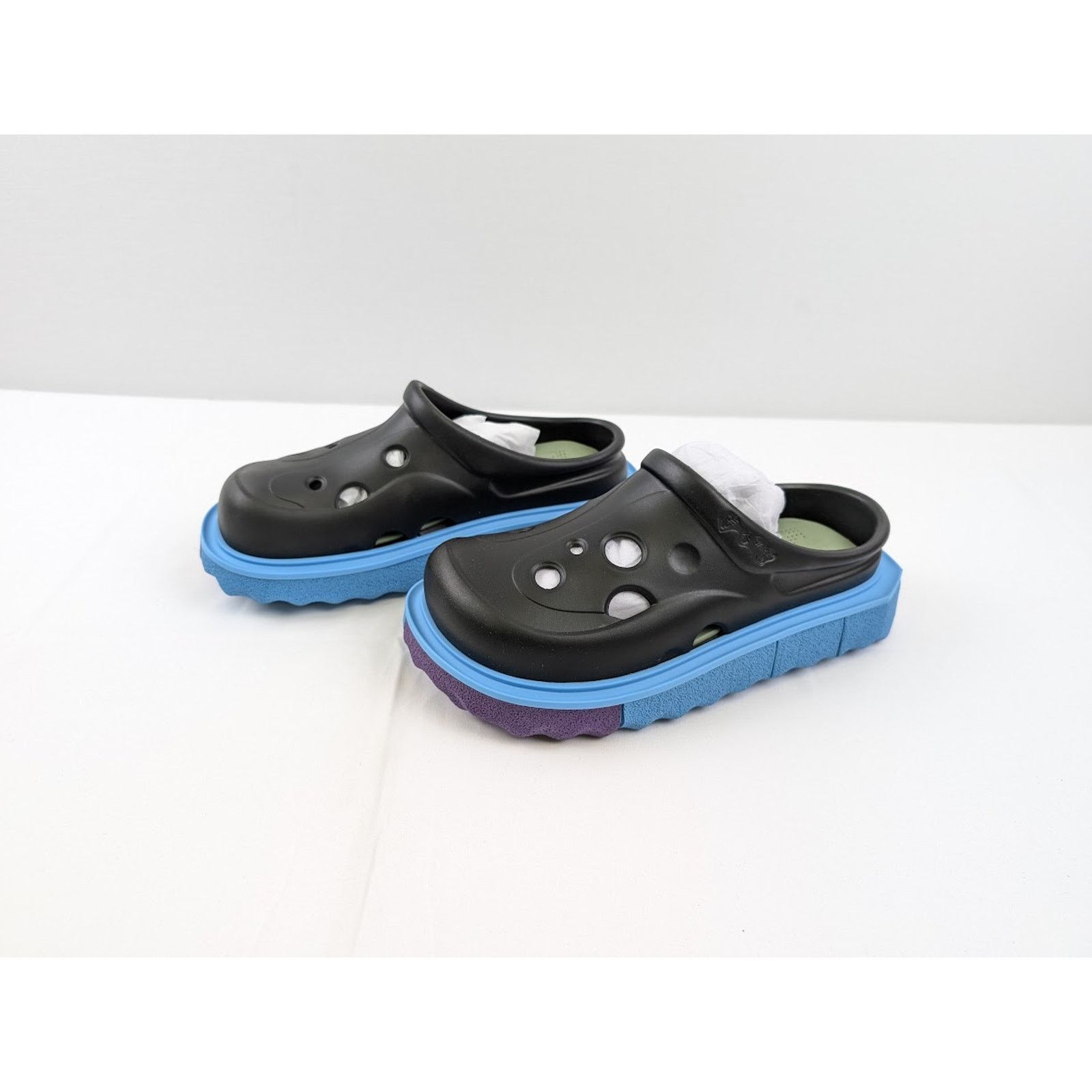 Off-White o1rshd1 Sponge Sole Meteor Slippers in Black / Blue Size US 9 / EU 42 - 14 Thumbnail