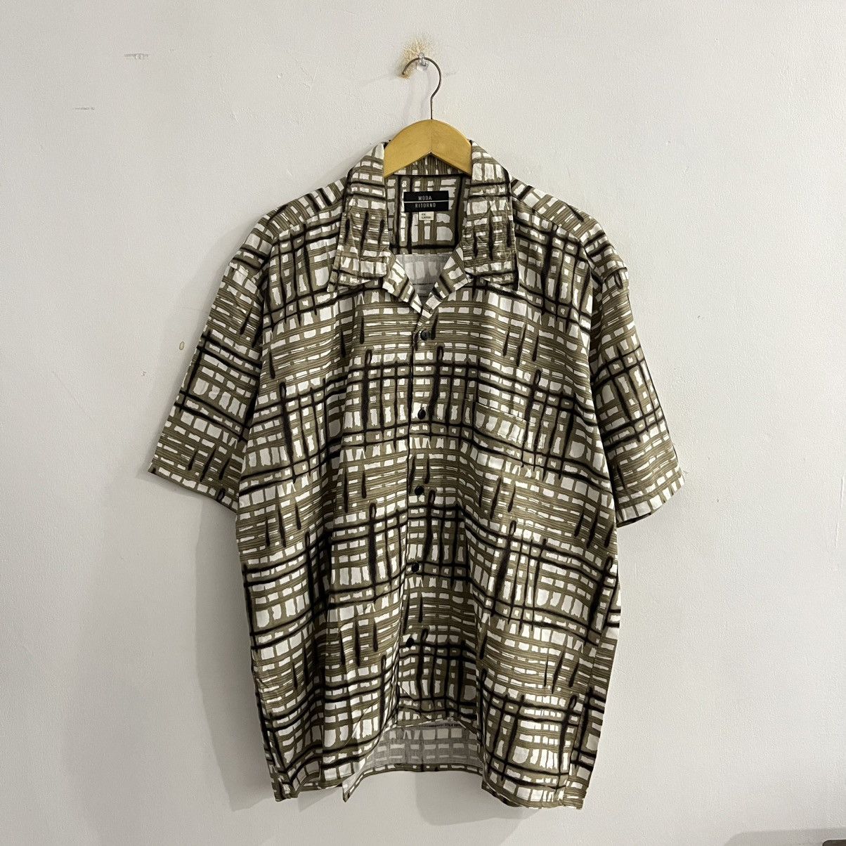 Japanese Brand Moda Ritorno Camp Collar Pattern Shirt Size US XL / EU 56 / 4 - 1 Thumbnail