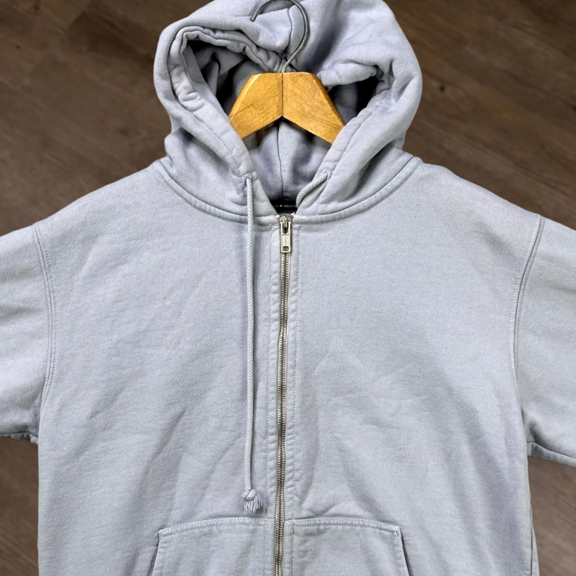 Brandy Melville VINTAGE Brandy Melville Jacket Hoodie Womens One Size Light Purple Full Zip Drawstring Size ONE SIZE - 1 Thumbnail