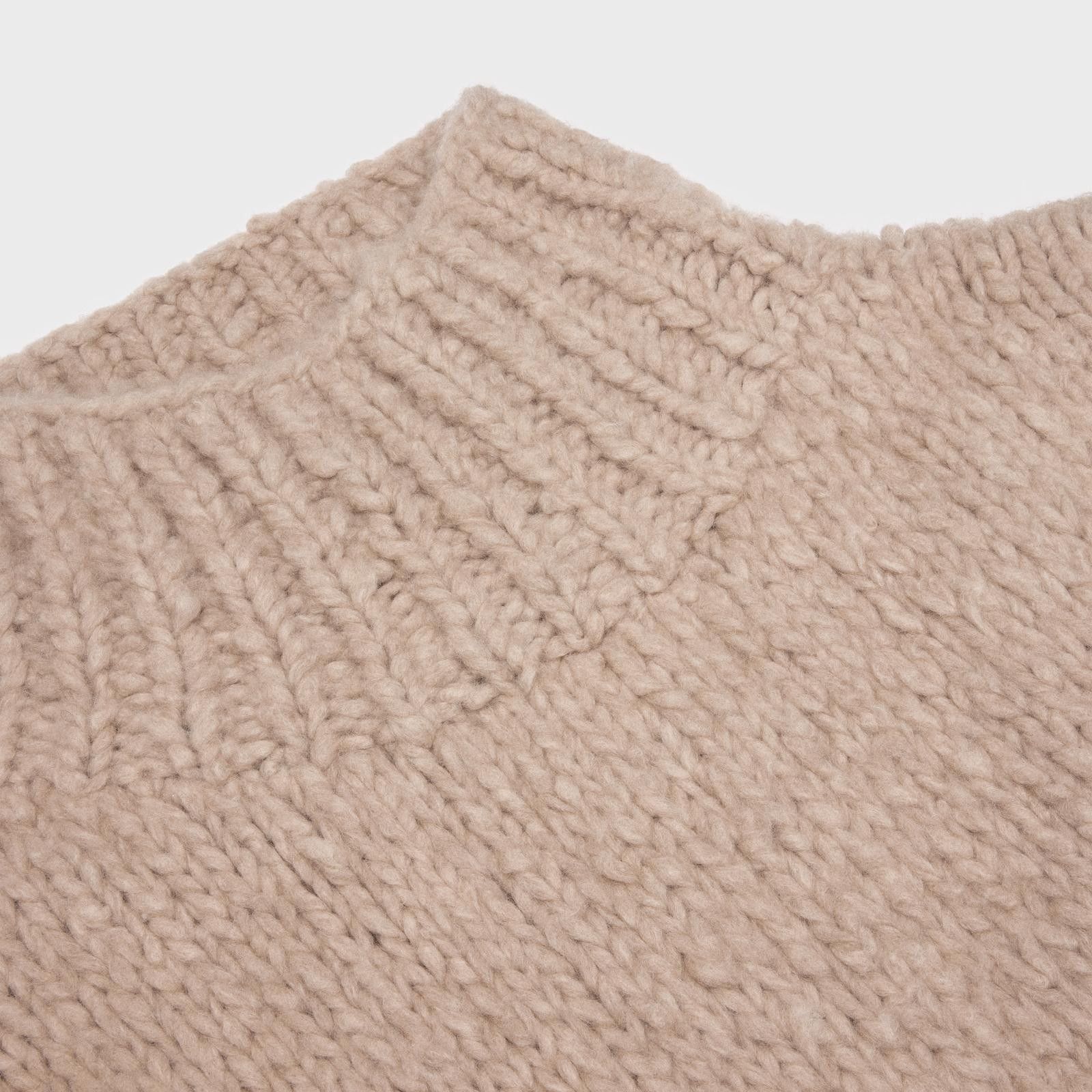 Celine o1bcso1str0824 High Neck Sweater In Cashmere Wool in Taupe Size S / US 4 / IT 40 - 3 Thumbnail