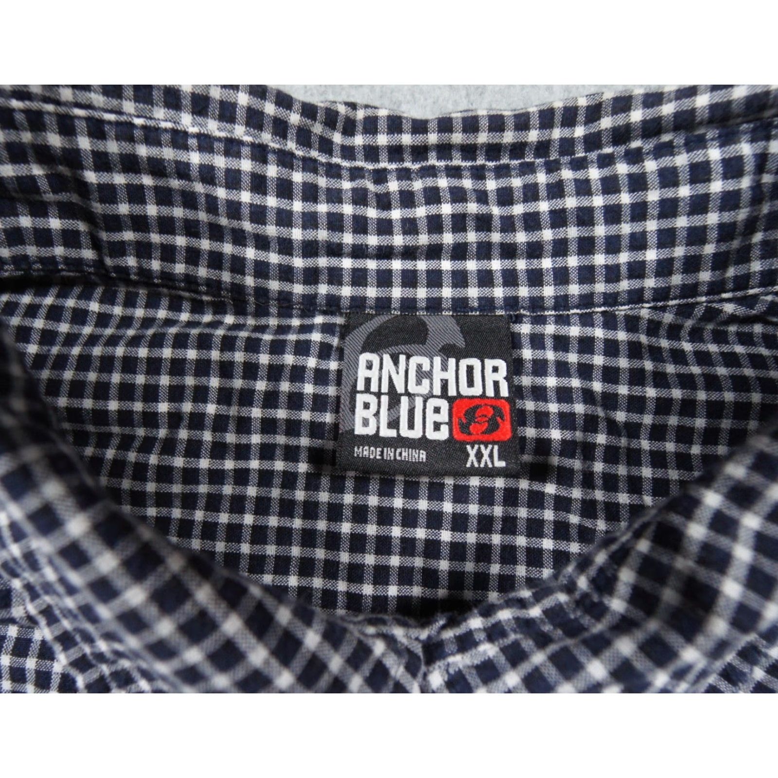 Anchor Blue VINTAGE Anchor Blur Shirt Mens 2XL Blue Button-Up Short Sleeve Adult Y2K Shirt Size US XXL / EU 58 / 5 - 6 Thumbnail