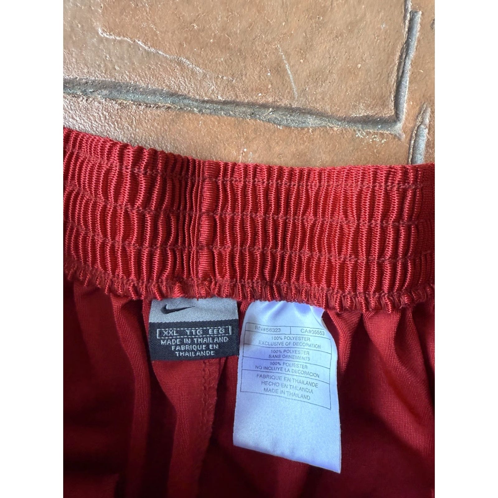 Nike Nike Tear Away Break Warmup Basketball Pants Men’s 2XL Red Sweatpants Shiny Size US 39 - 2 Thumbnail