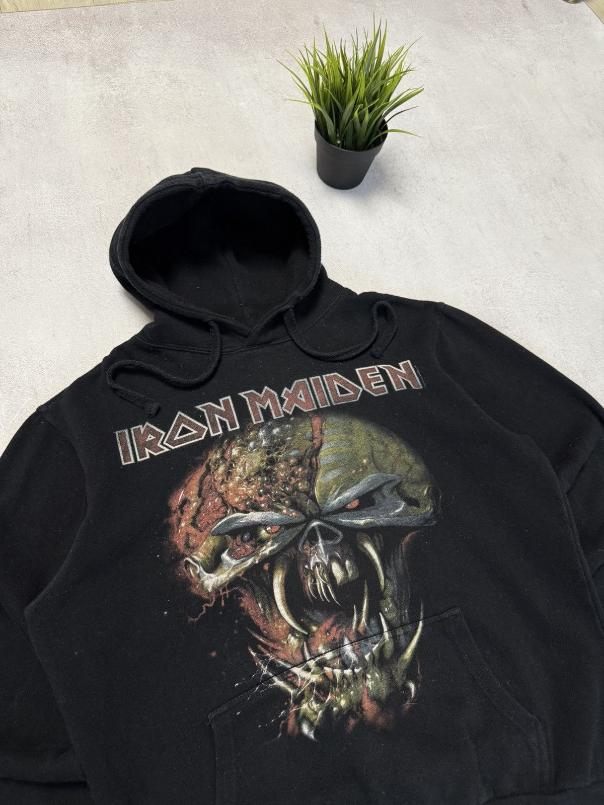 Band Tees Vintage Iron Maiden Hoodie Baggy Black 90s Size US L / EU 52-54 / 3 - 3 Thumbnail