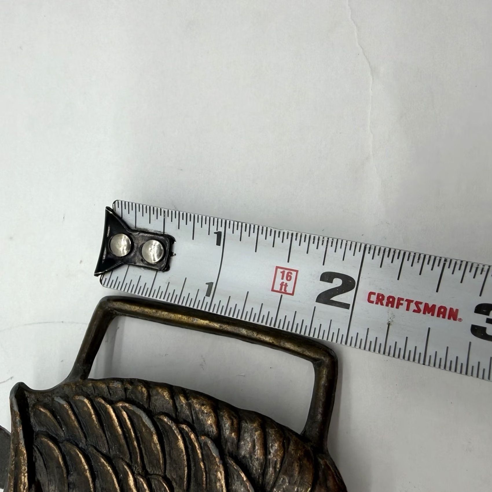 Vintage Eagle Head Belt Buckle BRASS ACCURITE Bird Raptor Vintage 1970s Unbranded Unisex Adult Rockabilly Size ONE SIZE - 3 Thumbnail