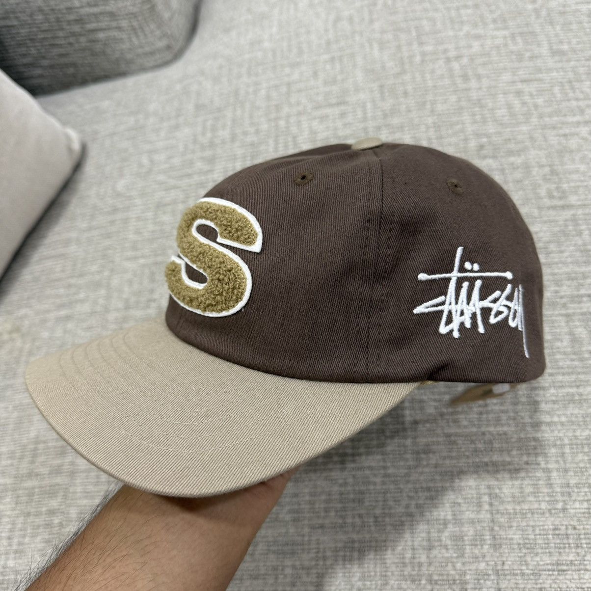 Stussy Stussy Chenille S Low Pro Brown Snapback Cap Travis