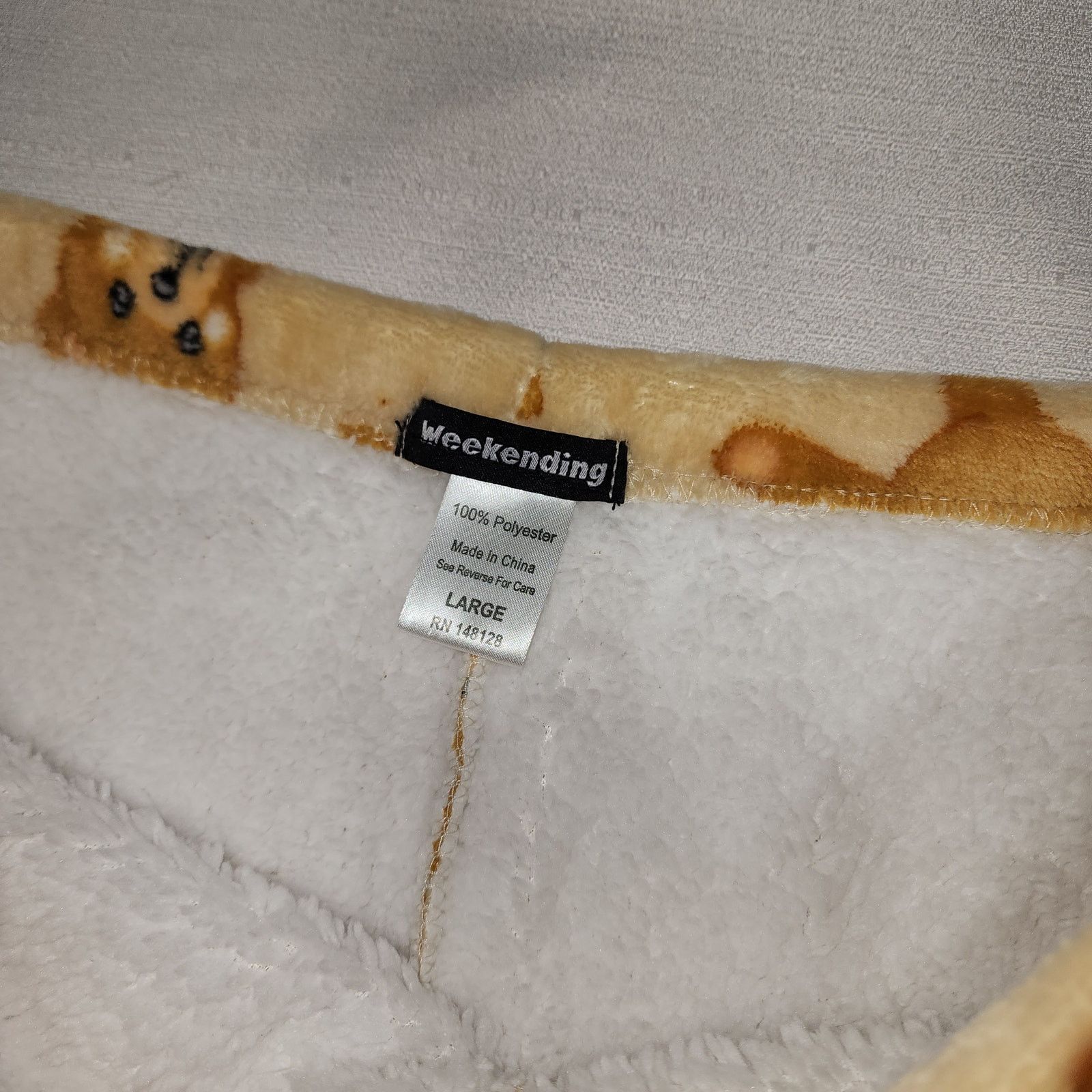 Other Teddy bear fleeced pajamas women's large NWT Size 32" / US 10 / IT 46 - 4 Thumbnail