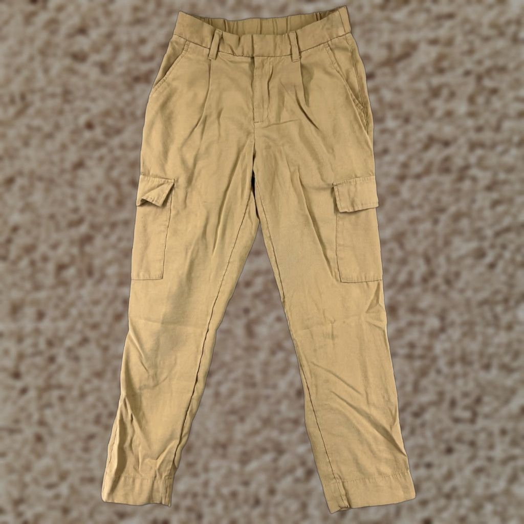 Vintage A New Day Pants Womens 4 Beige Khaki Cargo Rayon Polyester Blend 26x27 READ Size 27" / US 4 / IT 40 - 1 Thumbnail