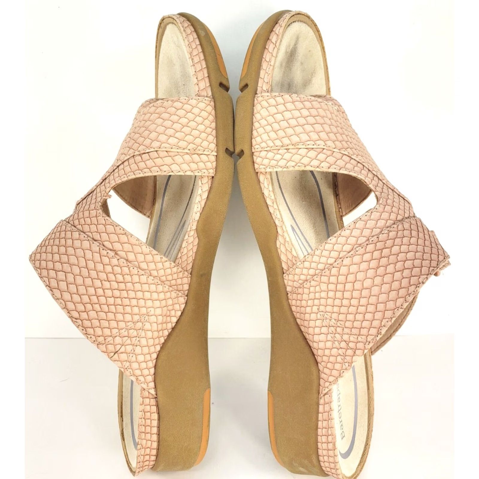 Vintage Baretraps Nalani Women's 9M Pink Reptile Casual Comfort Slide Sandals Size US 9 / IT 39 - 7 Thumbnail