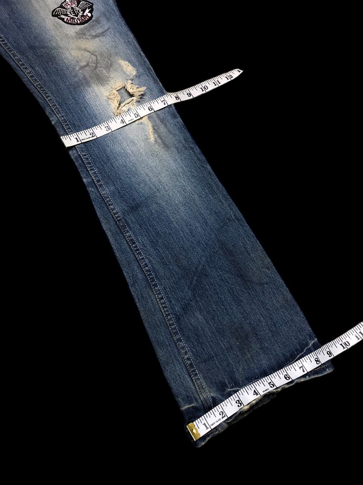 If Six Was Nine FLARED‼️‼️RIOT WASHED BLUE DENIM Size US 30 / EU 46 - 9 Thumbnail