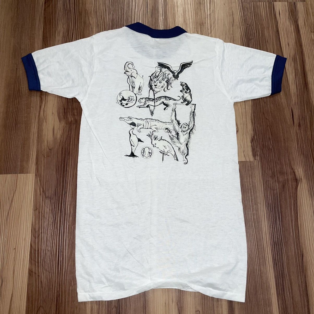 Vintage Animal Guild of America 60s Ringer T-shirt Size US S / EU 44-46 / 1 - 1 Thumbnail