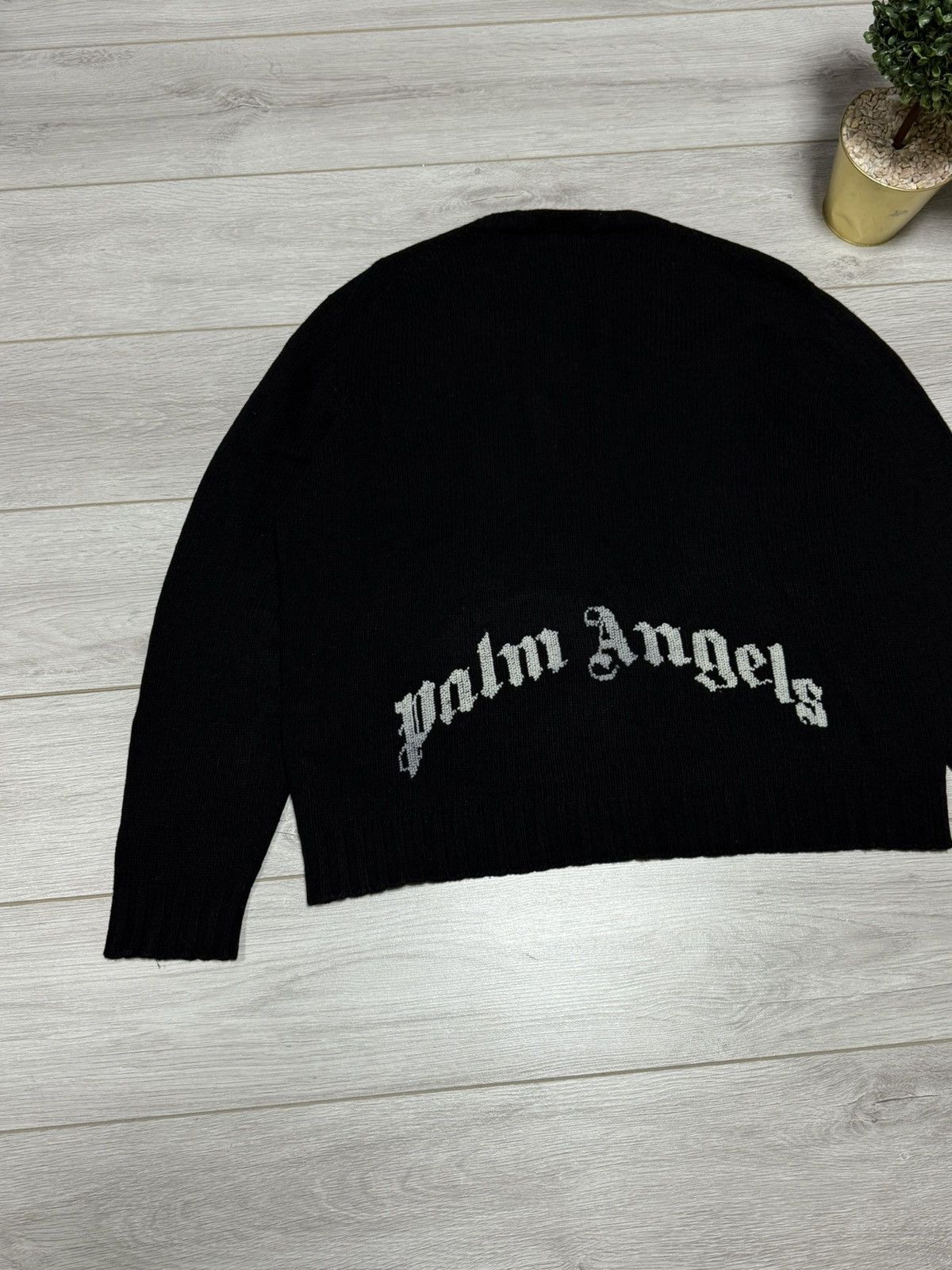 Palm Angels Palm Angels vintage spell out sweater big logo Size US XL / EU 56 / 4 - 2 Thumbnail