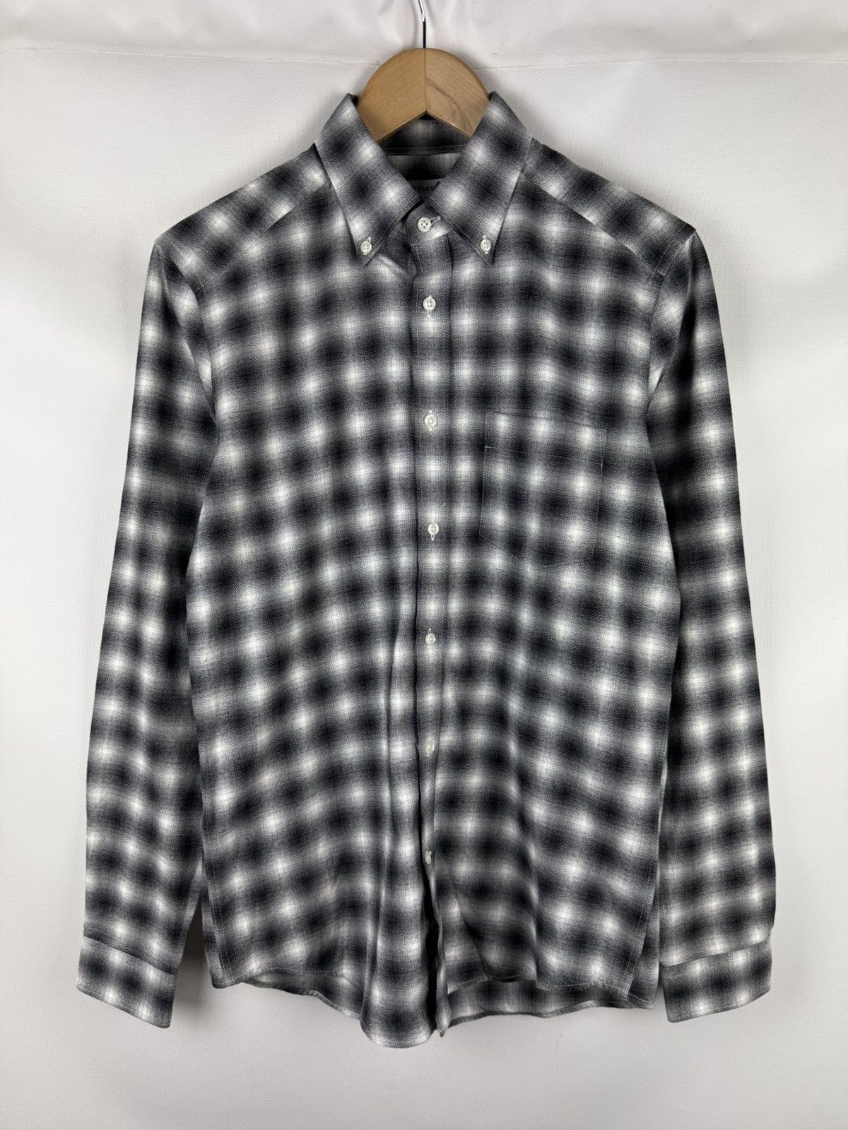 Reiss Firenze Blurred Check Pri L/S Flannel Button Up Shirt