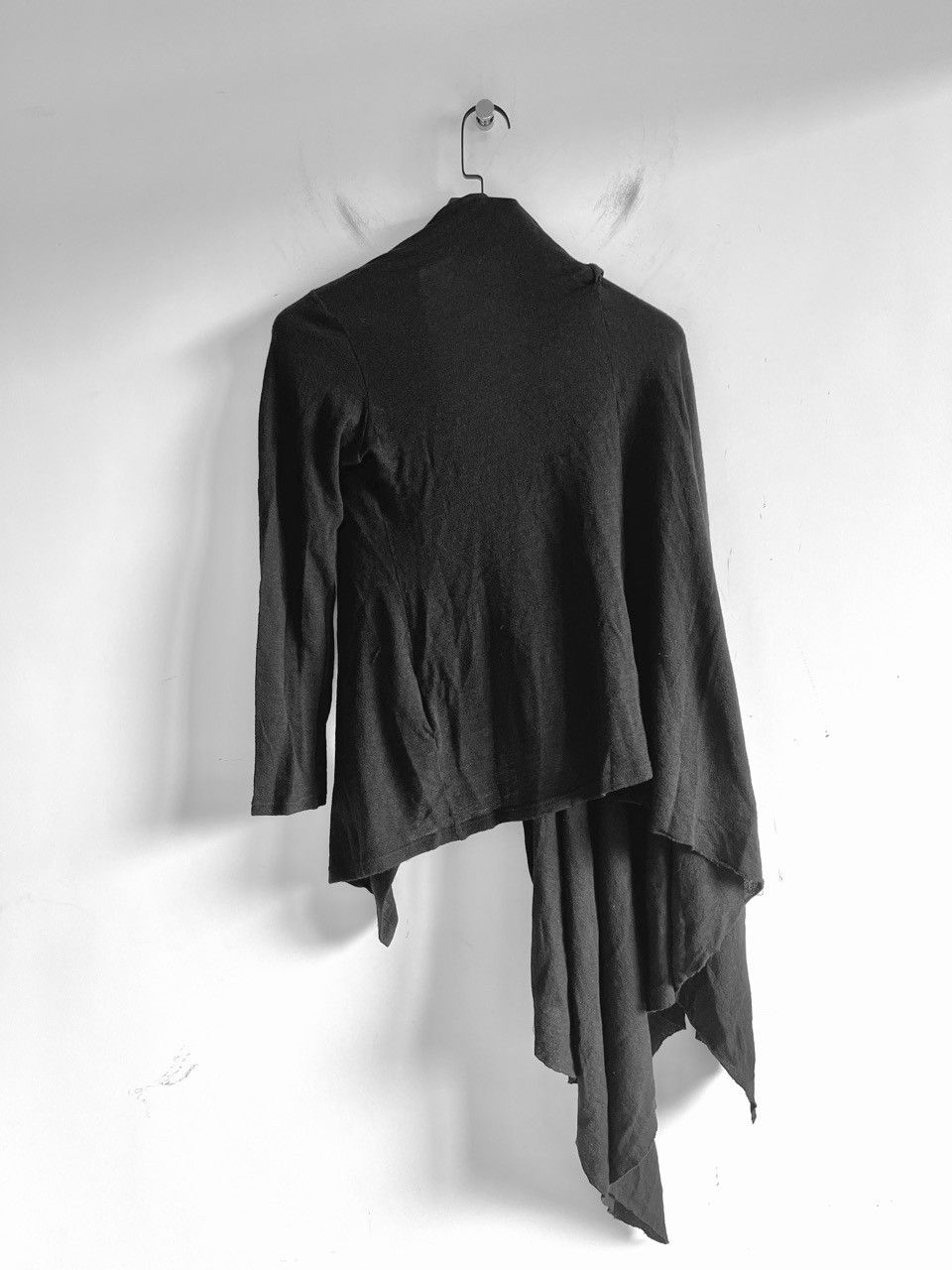 Yohji Yamamoto Yohji Yamamoto Femme Draped Knit Cardigan jacket coat black Size S / US 4 / IT 40 - 2 Thumbnail