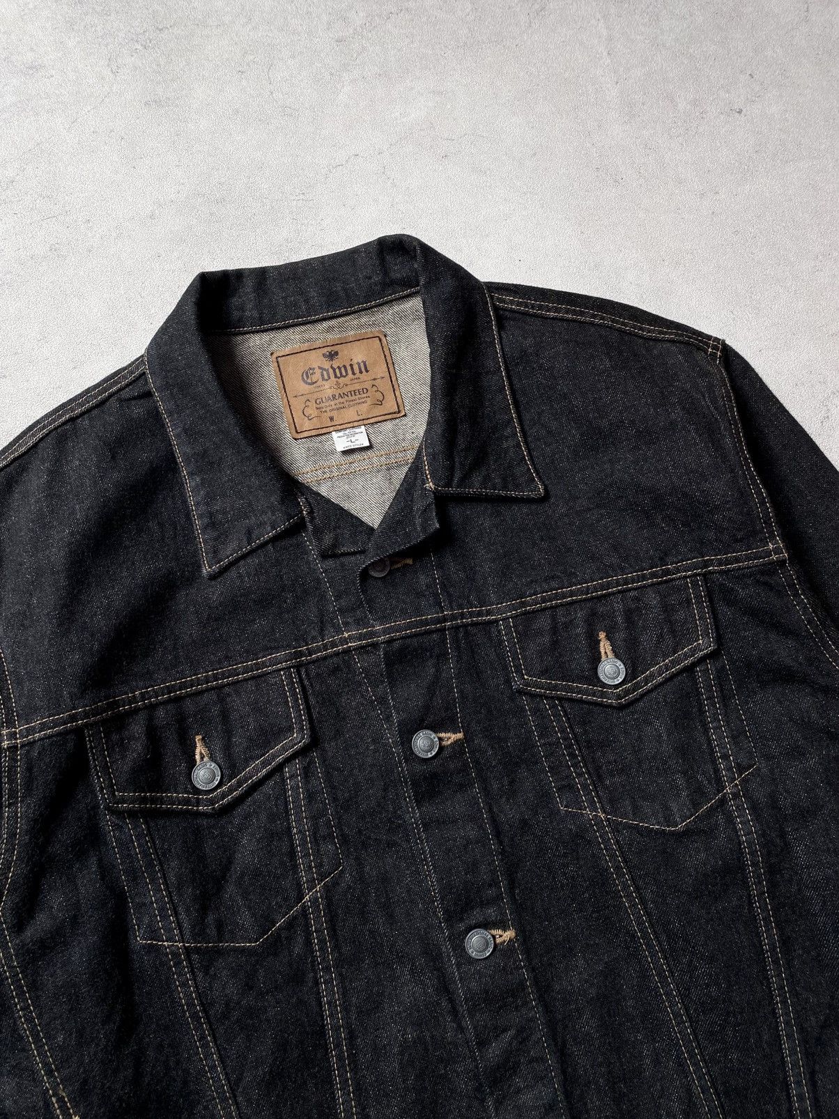 Edwin Vintage 90s Edwin Denim Jacket Size US L / EU 52-54 / 3 - 4 Thumbnail