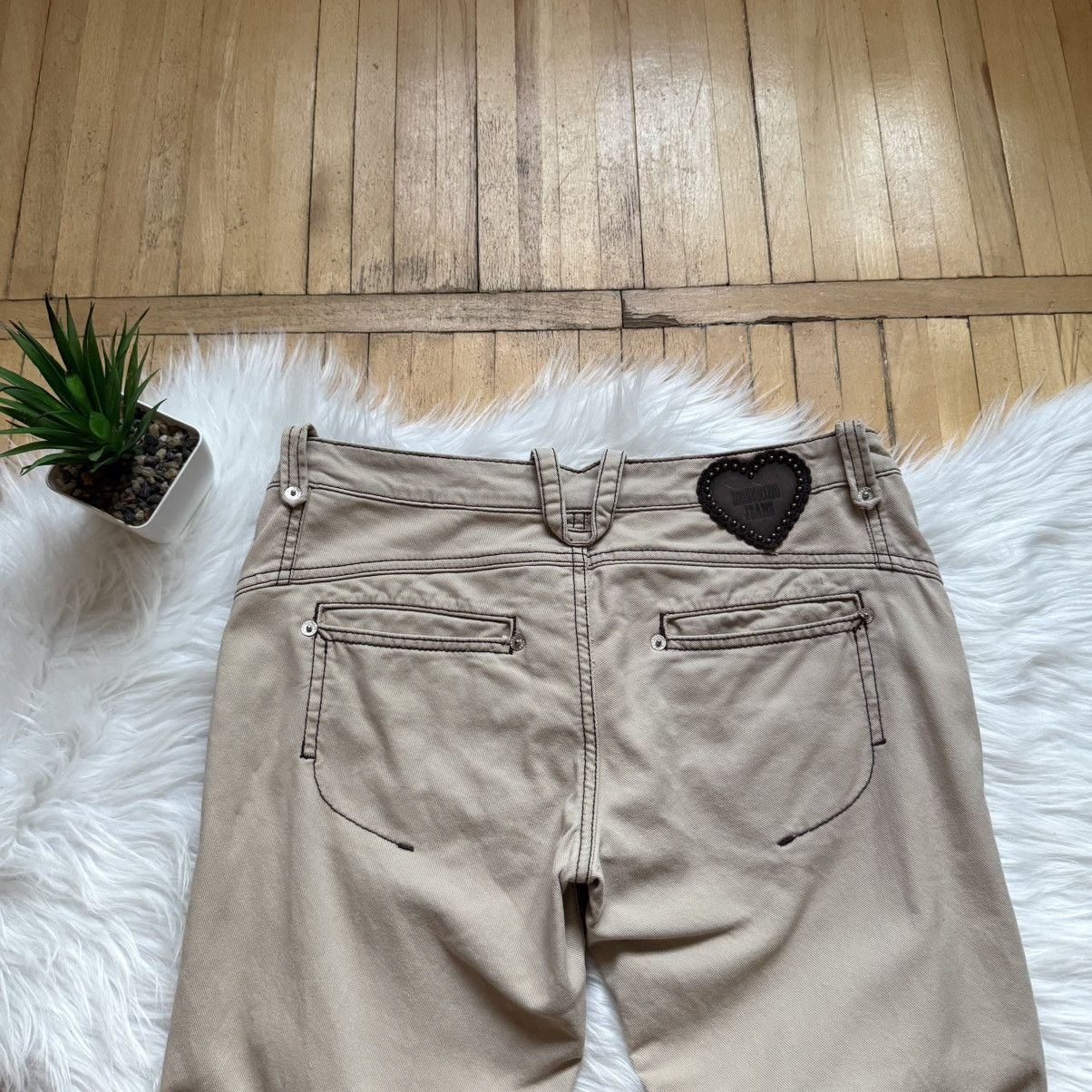 Moschino 📌 Crazy Moschino Vintage Jeans Donna Y2K Size 29" - 2 Thumbnail