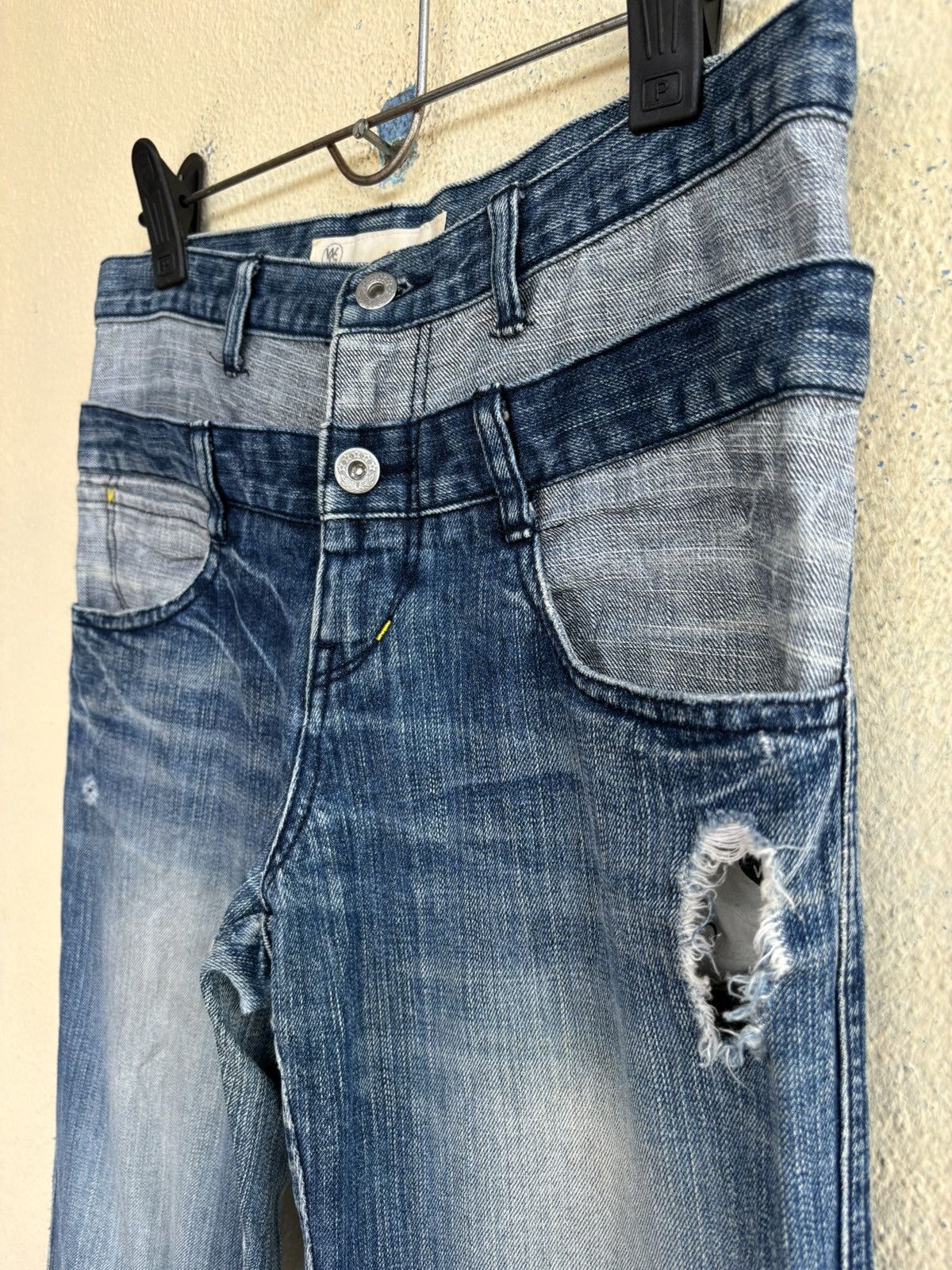 Japanese Brand WG Double Waist Jean Size 26" / US 2 / IT 38 - 3 Thumbnail