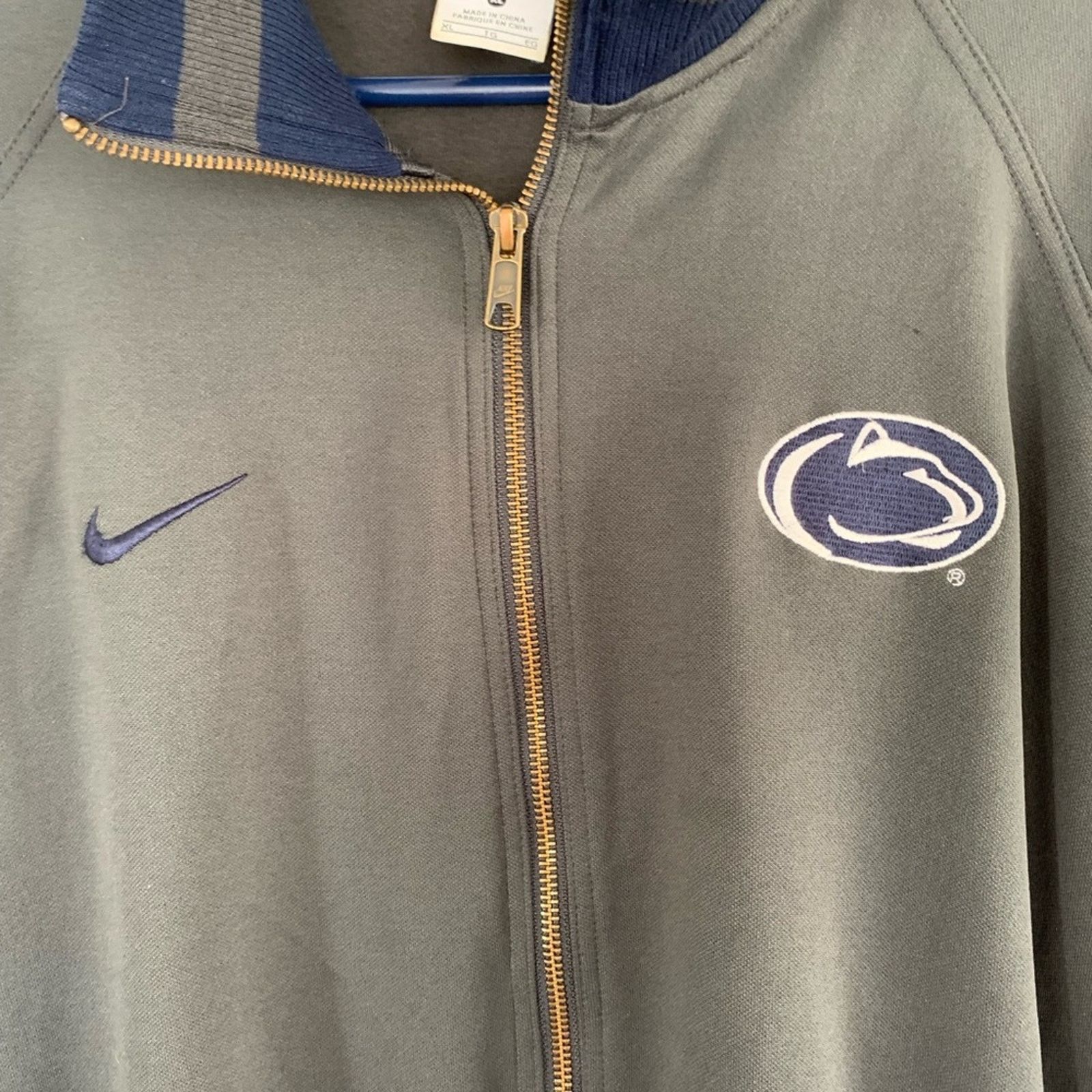 Nike VINTAGE NIKE PENN STATE NITTANY LIONS POLYESTER JACKET Size US XL / EU 56 / 4 - 2 Thumbnail