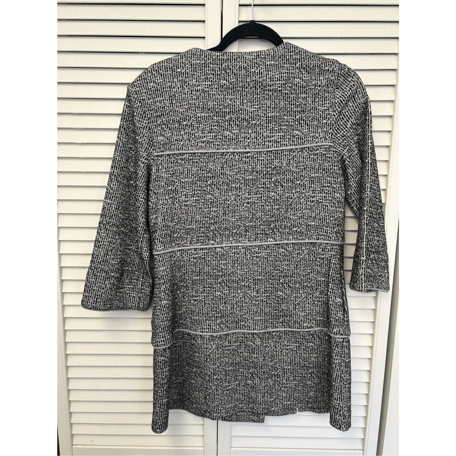 Anthropologie CAbi Fall The Times Jacket, White Black Coat, Sz XS, MP $189 Size XS / US 0-2 / IT 36-38 - 5 Thumbnail