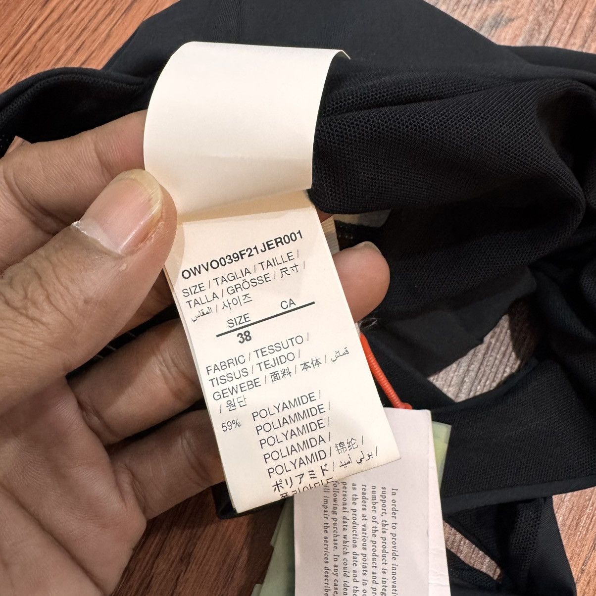 Off-White Off white Logo Band Active Bra in Stretch Nylon Size S / US 4 / IT 40 - 8 Thumbnail