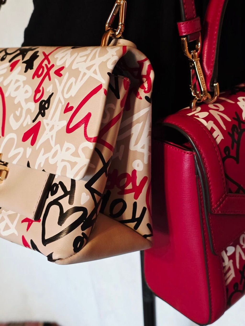 Michael Kors Rare Michael Kors Graffiti Love Heart Bag Bundle — Both With Size ONE SIZE - 3 Thumbnail