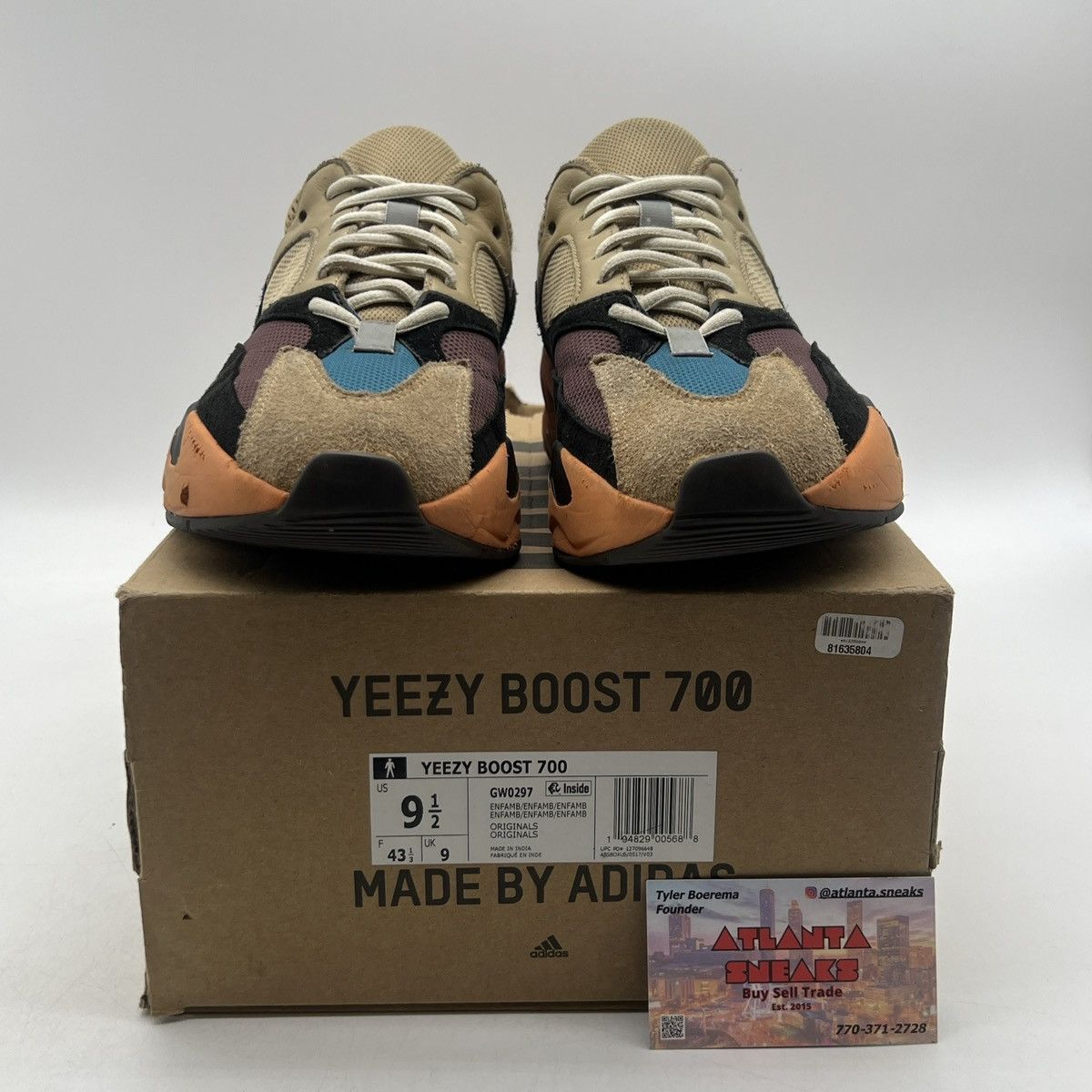 Adidas Yeezy boost 700 Enflame Amber Size US 9.5 / EU 42-43 - 2 Thumbnail