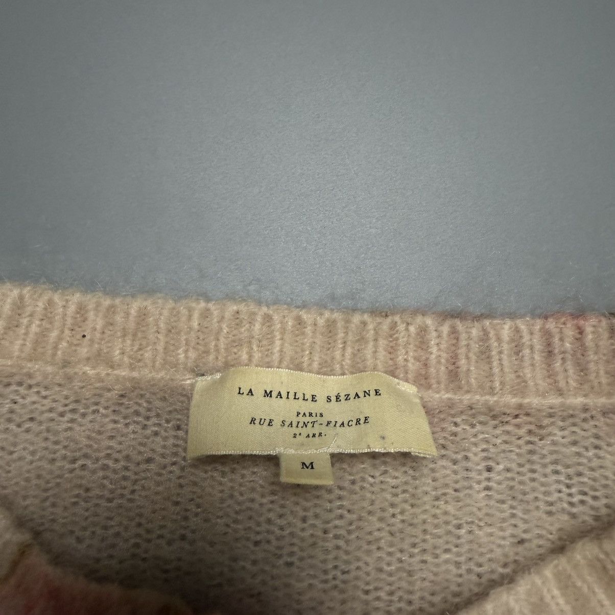 Sezane La Maille Sezane Eloisa Sweater Mohair Wool Pink Rose Floral Size M / US 6-8 / IT 42-44 - 5 Thumbnail