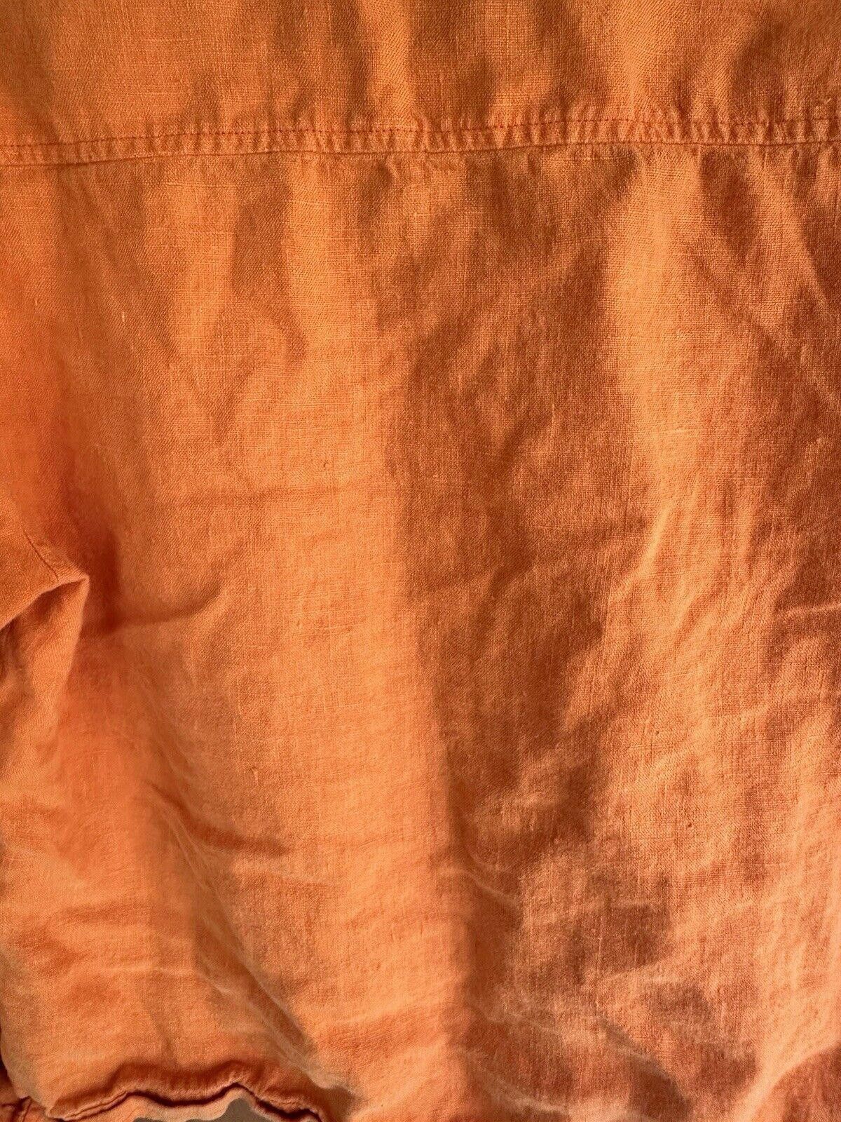 Chicos chicos linen blouse size 2 VTG Orange Button Down Size XS / US 0-2 / IT 36-38 - 3 Thumbnail