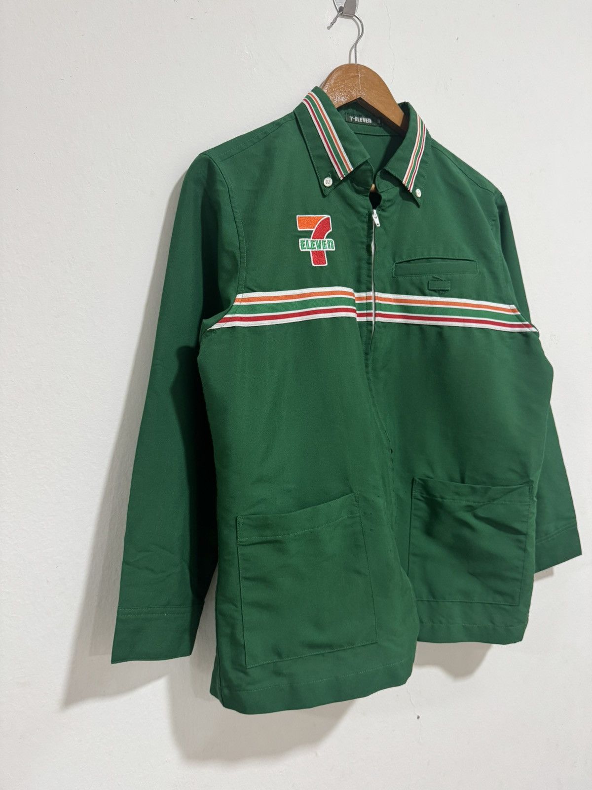 Japanese Brand × Uniform Wares × Vintage 7-Eleven Japan Green Uniform Size US M / EU 48-50 / 2 - 3 Thumbnail