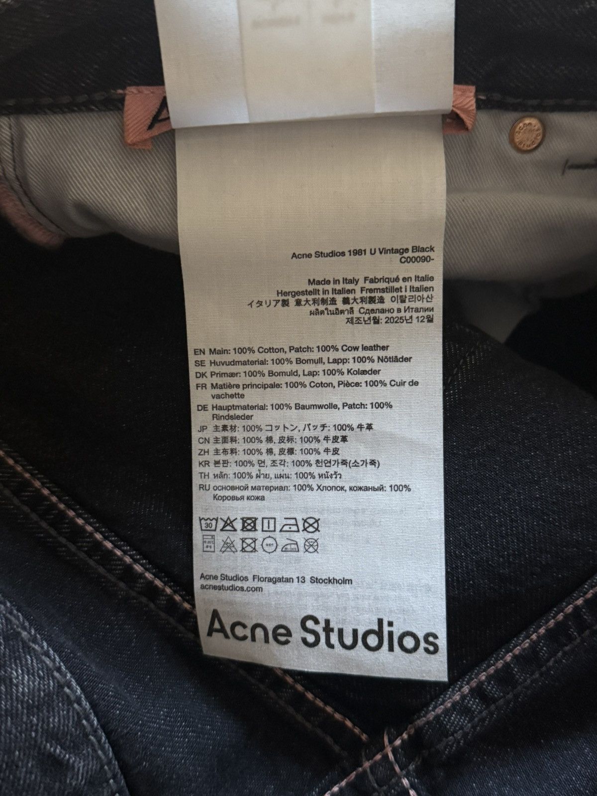 Acne Studios NWT - 1981U Vintage Black Size US 34 / EU 50 - 7 Thumbnail