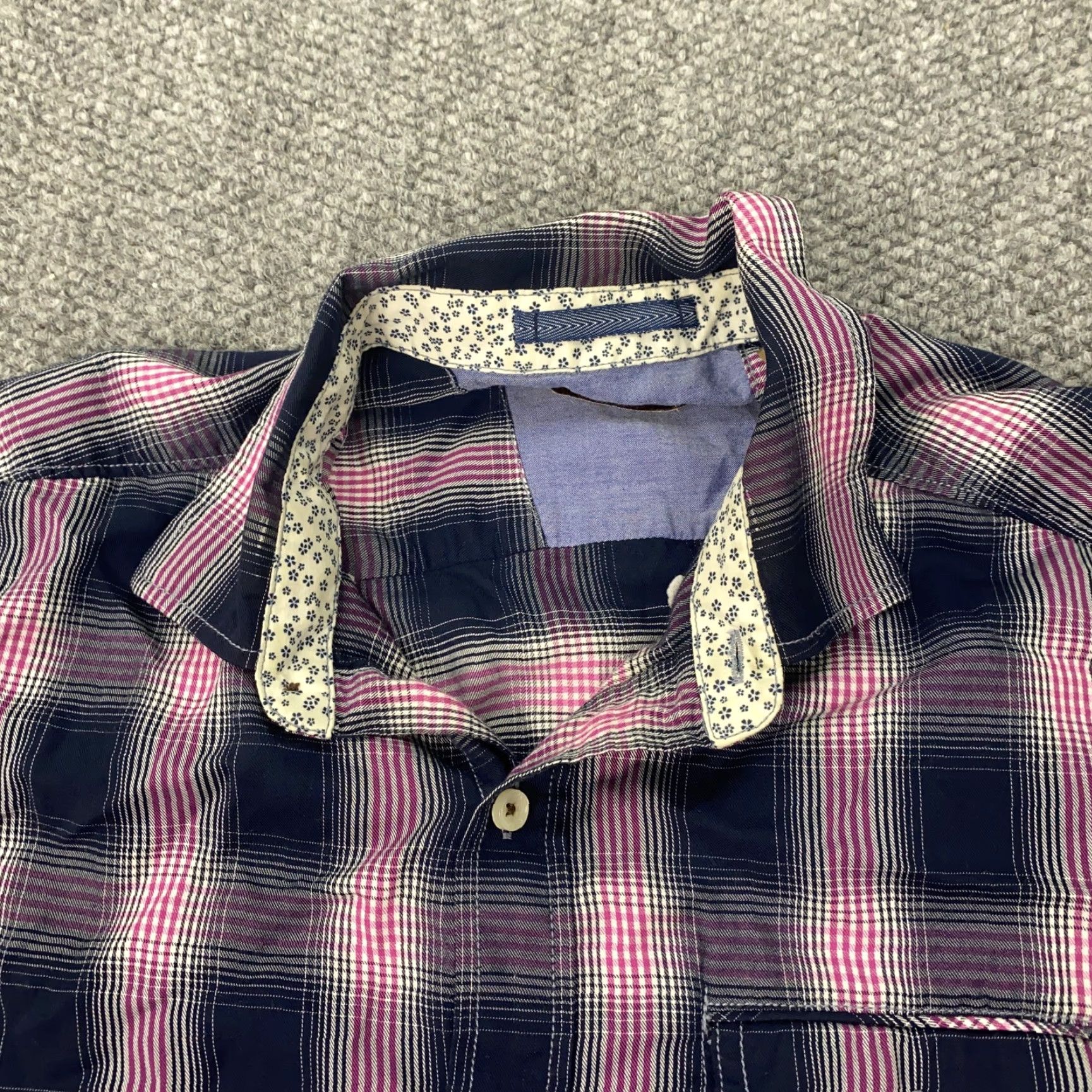 Tommy Bahama Tommy Bahama Shirt Mens Large Blue Pink Plaid Button-Up Long Sleeve Casual Size US L / EU 52-54 / 3 - 3 Thumbnail