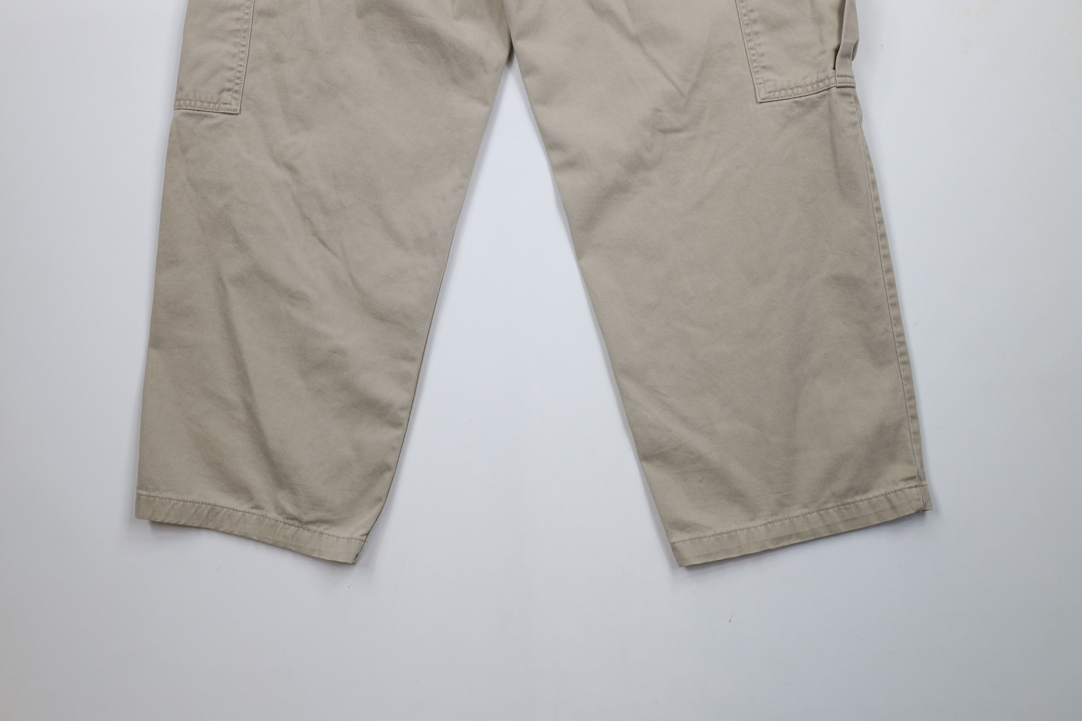 Levi's × Vintage Vintage 90s Levis SilverTab Fit Wide Leg Cargo Pants Beige Size US 36 / EU 52 - 14 Thumbnail
