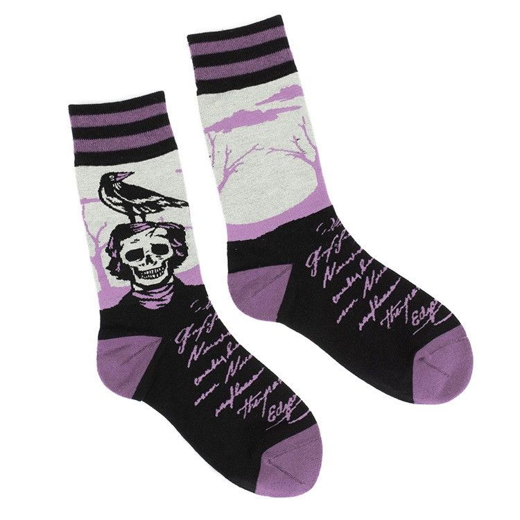 Converse × Happy Socks Retro Raven Letter Middle Tube Cotton Socks (1 pairs) Size ONE SIZE - 3 Thumbnail