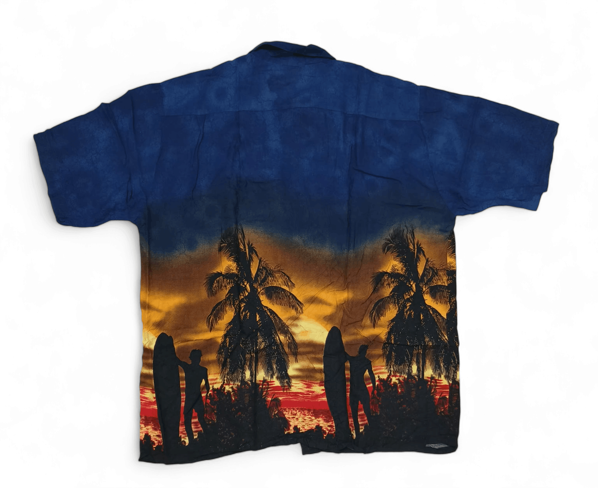 Ocean Current Vintage Ocean Current Surfer Boys Rayon Hawaiian Shirt Size US XL / EU 56 / 4 - 2 Thumbnail