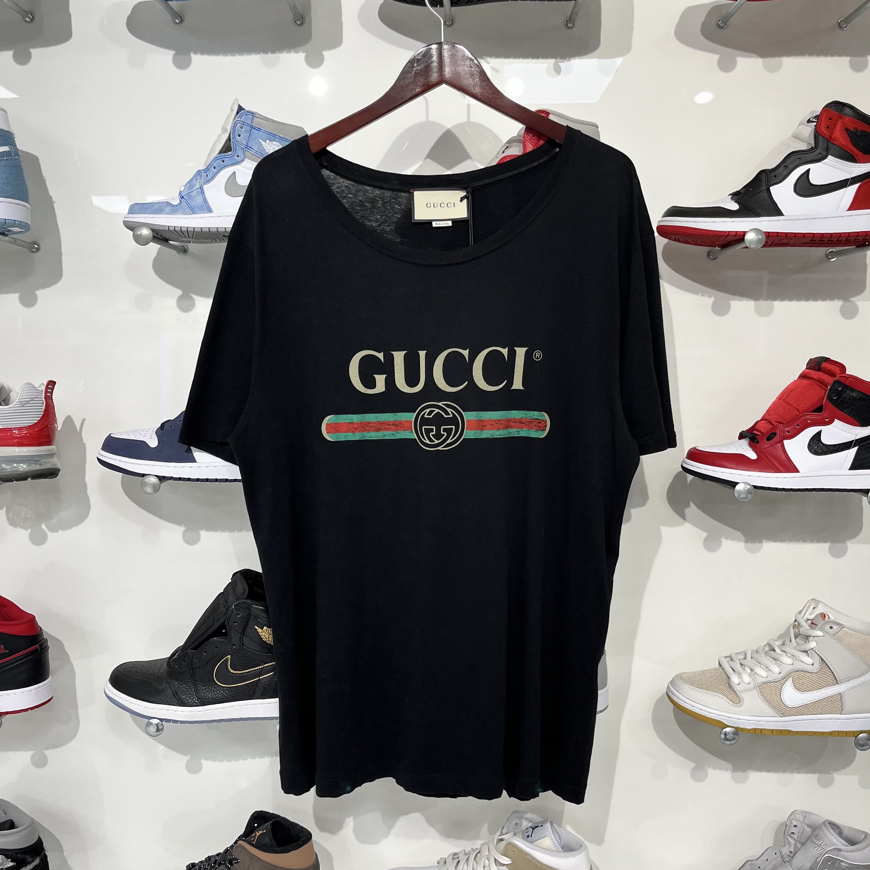 Gucci Gucci Print Washed Tee Size US L / EU 52-54 / 3 - 1 Thumbnail