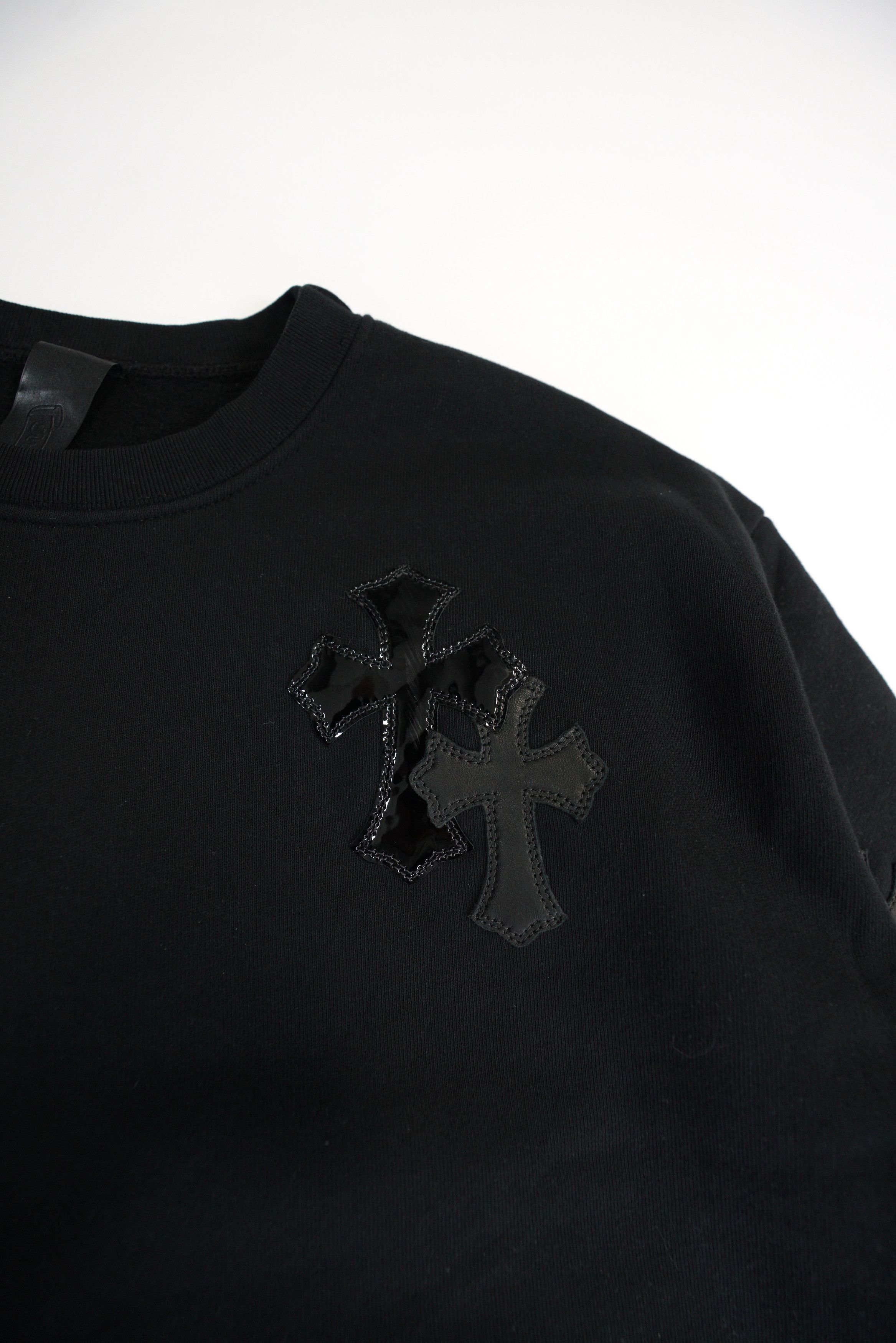 Chrome Hearts Chrome Hearts Ponyhair Multicross Patch Crewneck Sweater Size US XS / EU 42 / 0 - 4 Thumbnail