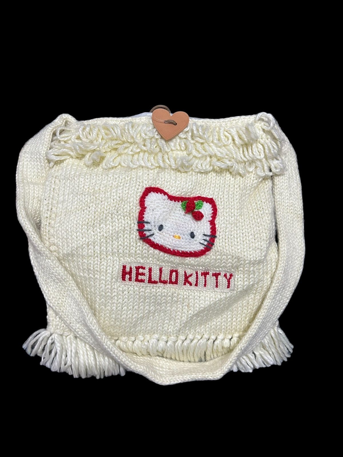 Japanese Brand × Kapital × Vintage Vintage HelloKitty Knitted crossbody messenger Bag 70s💥 Size ONE SIZE - 4 Thumbnail
