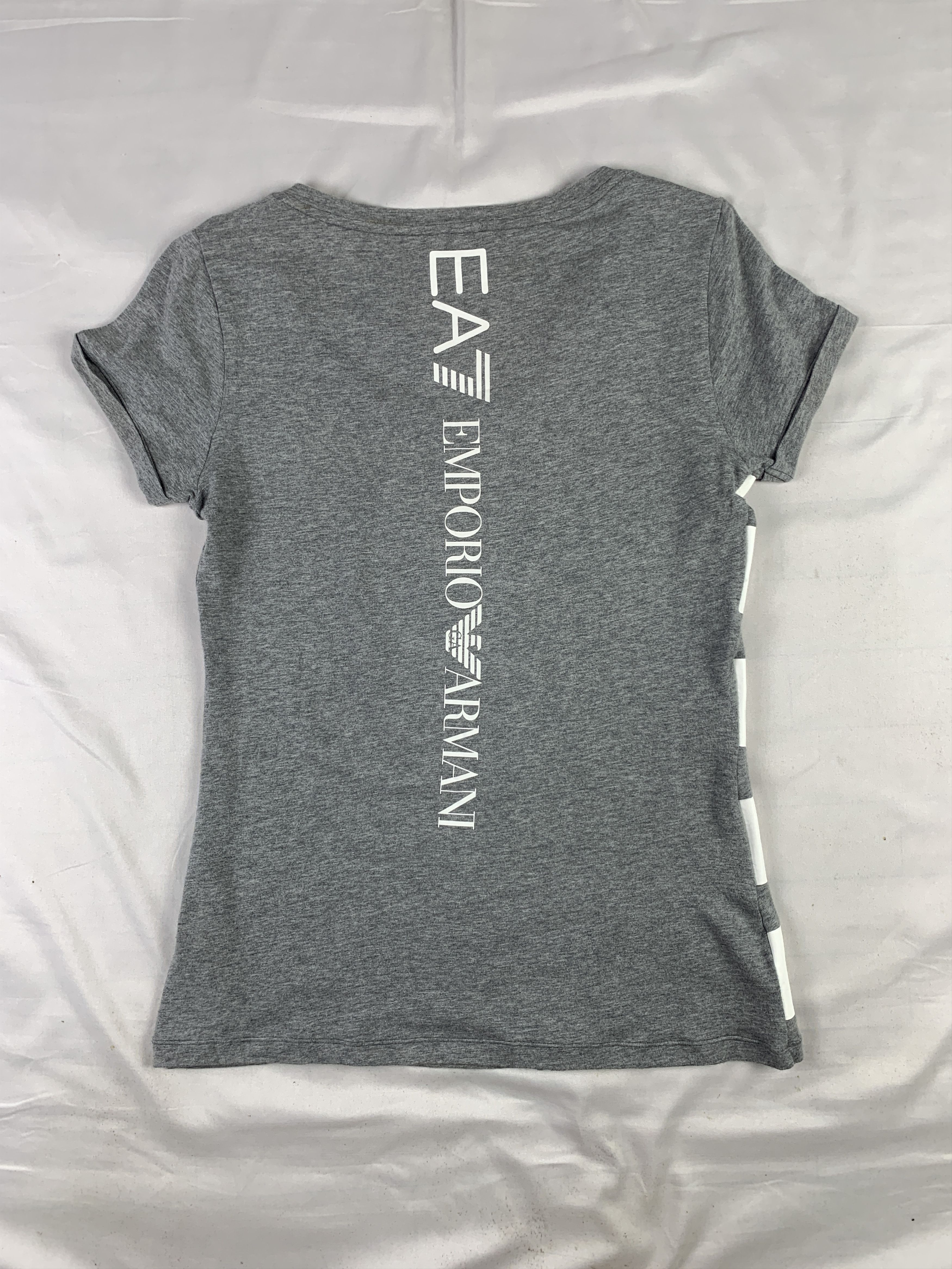 Emporio Armani Emporio Armani Gray V-neck Tee (M) Size M / US 6-8 / IT 42-44 - 8 Thumbnail