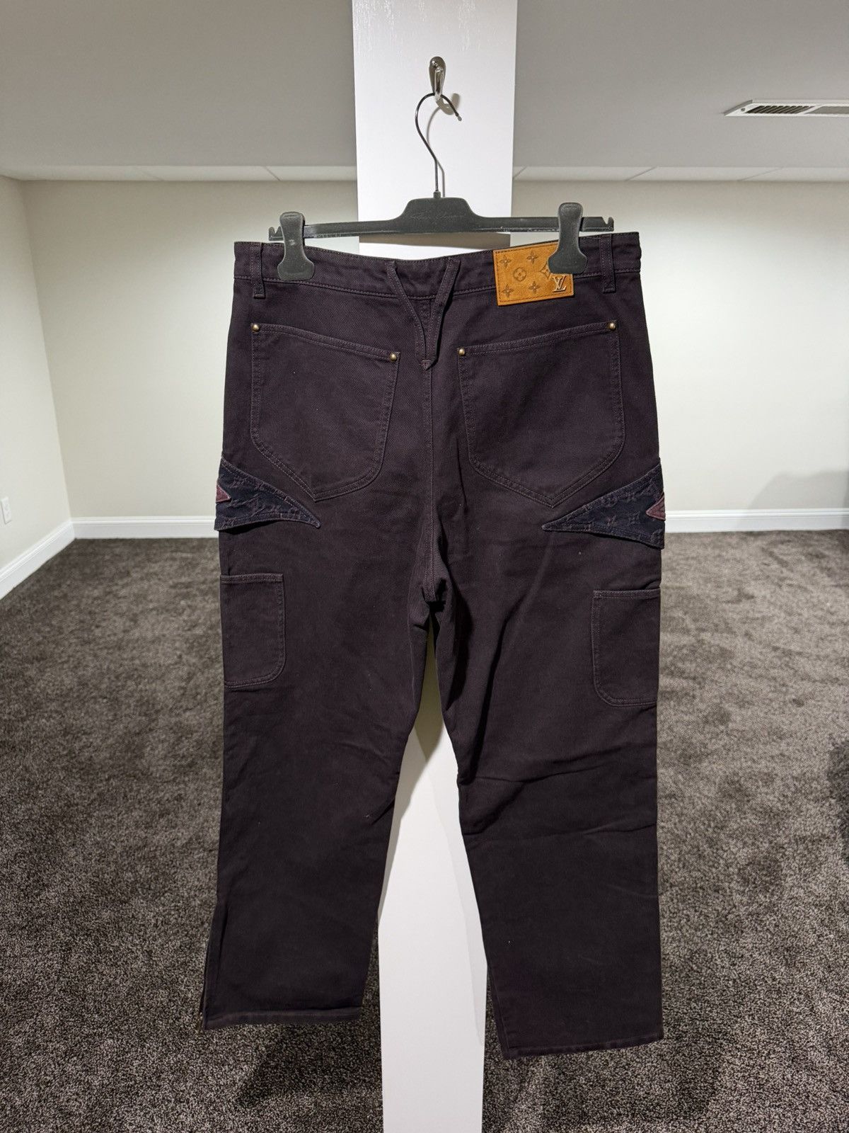 Louis Vuitton Louis Vuitton Virgil Flower Monogram Denim Work Jeans Pants Size US 32 / EU 48 - 3 Thumbnail
