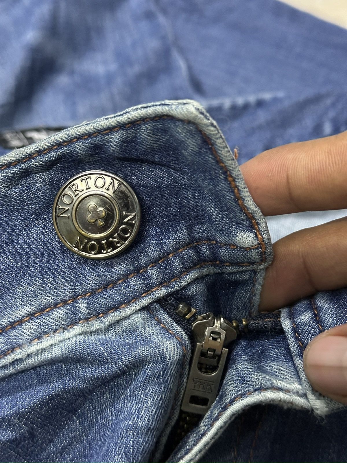 Japanese Brand Distress Norton Bike Fashion🎌💥 Size US 34 / EU 50 - 9 Thumbnail