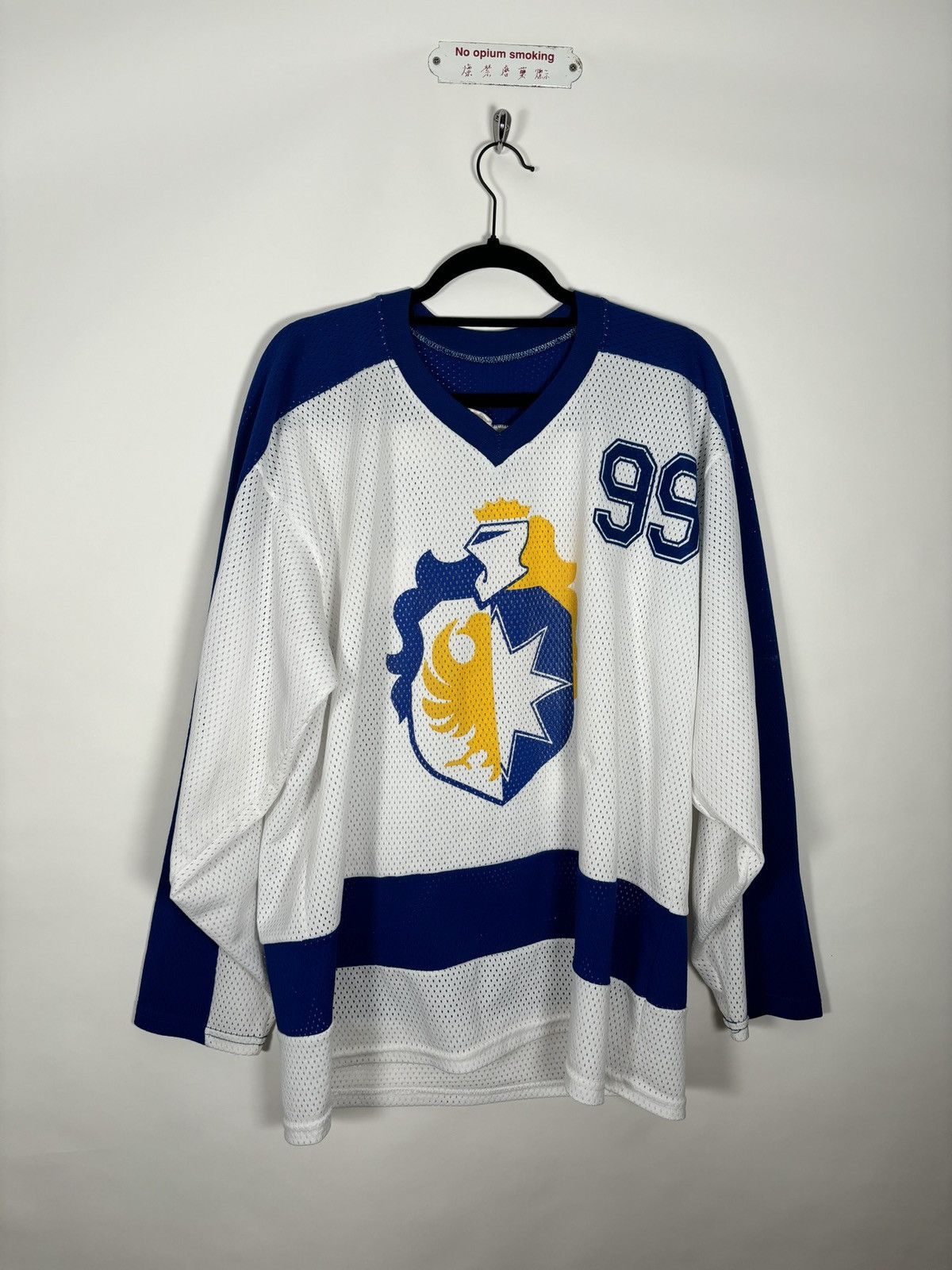 Vintage 🚭 ERD REFERENCE PIECE🚭 80s LE ROSEY SATIN HOCKEY JERSEY Size US XL / EU 56 / 4 - 3 Thumbnail