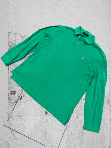 Polo Ralph Lauren Vintage Polo Ralph Lauren Rugby Long Sleeve Polo Size US XL / EU 56 / 4 - 1 Thumbnail