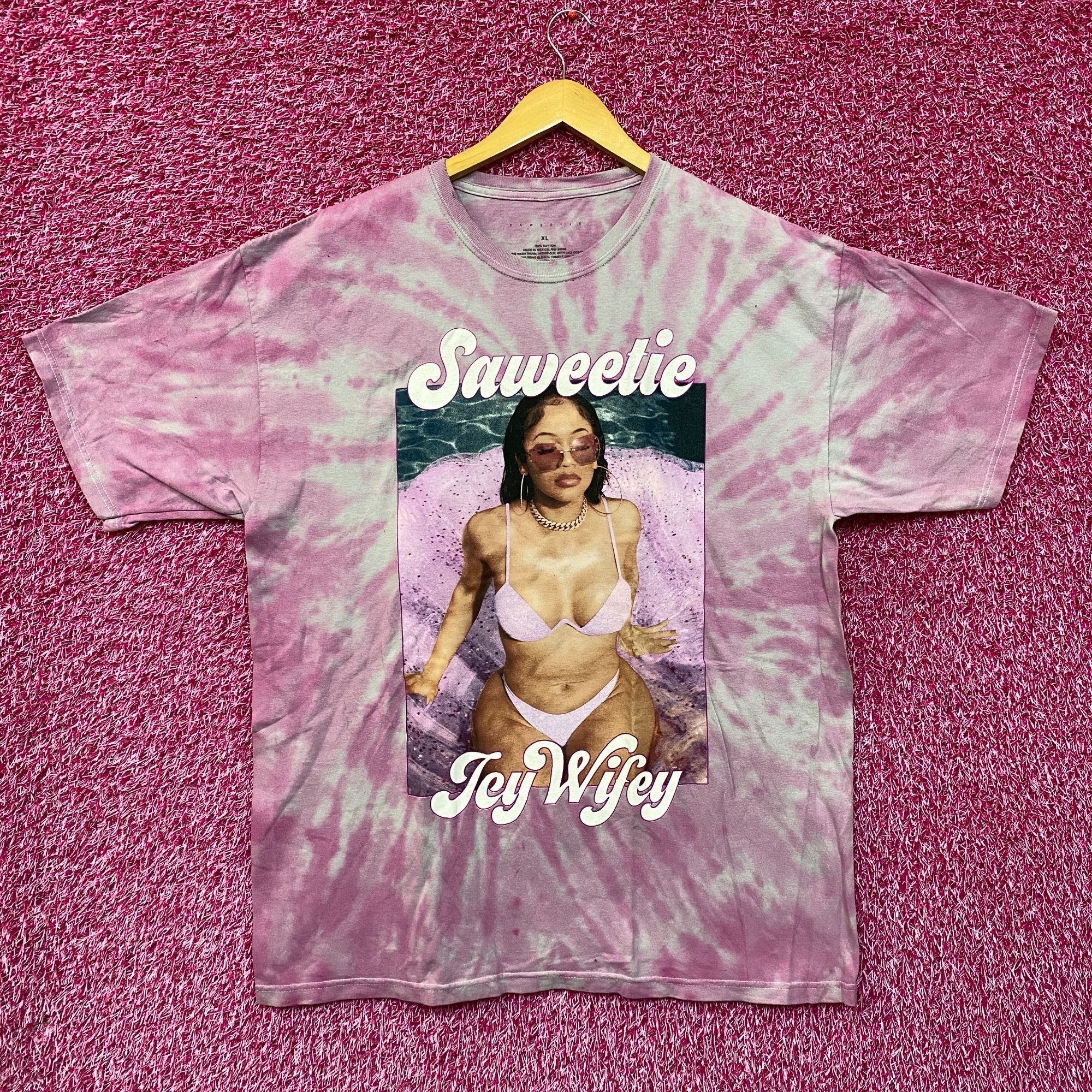 Rap Tees Saweetie Icy Wifey ICY GRL High Maintenance Rap Tie Dye XL Size US XL / EU 56 / 4 - 1 Thumbnail