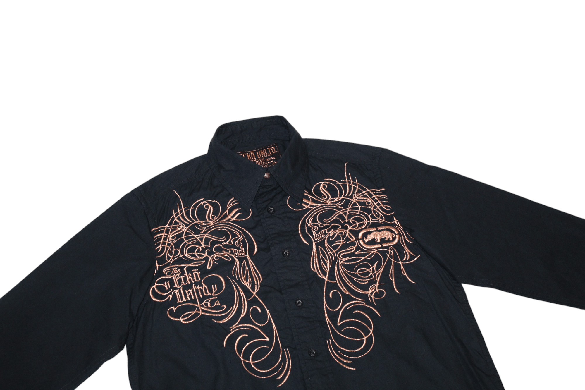 Ecko Unltd. Ecko Unltd Cufflinks Affliction Tribal Design Slim Fit Shirt Size US S / EU 44-46 / 1 - 5 Thumbnail