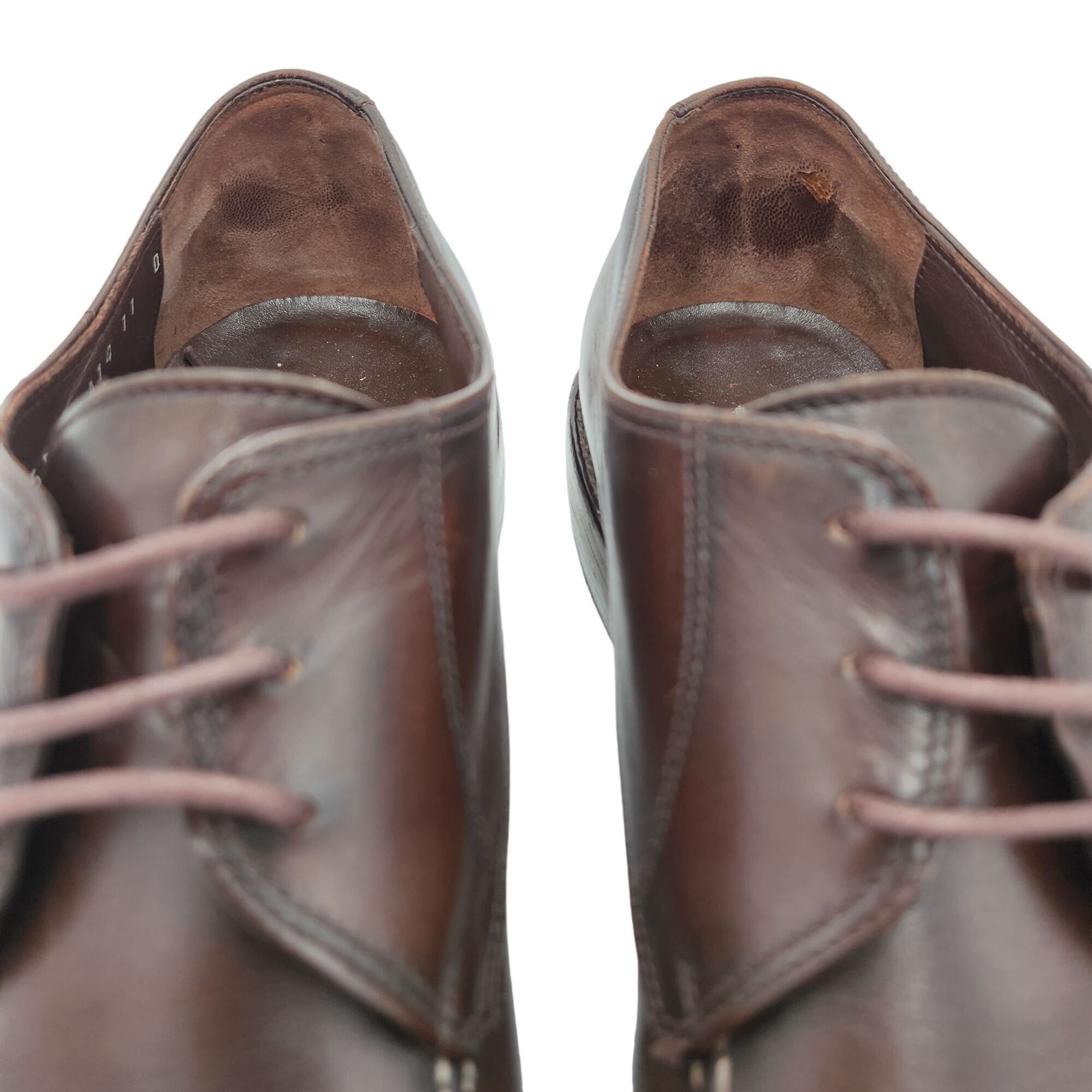Salvatore Ferragamo Vintage Salvatore Ferragamo Italy Mens 11 Dark Brown Leather Size US 11 / EU 44 - 16 Thumbnail