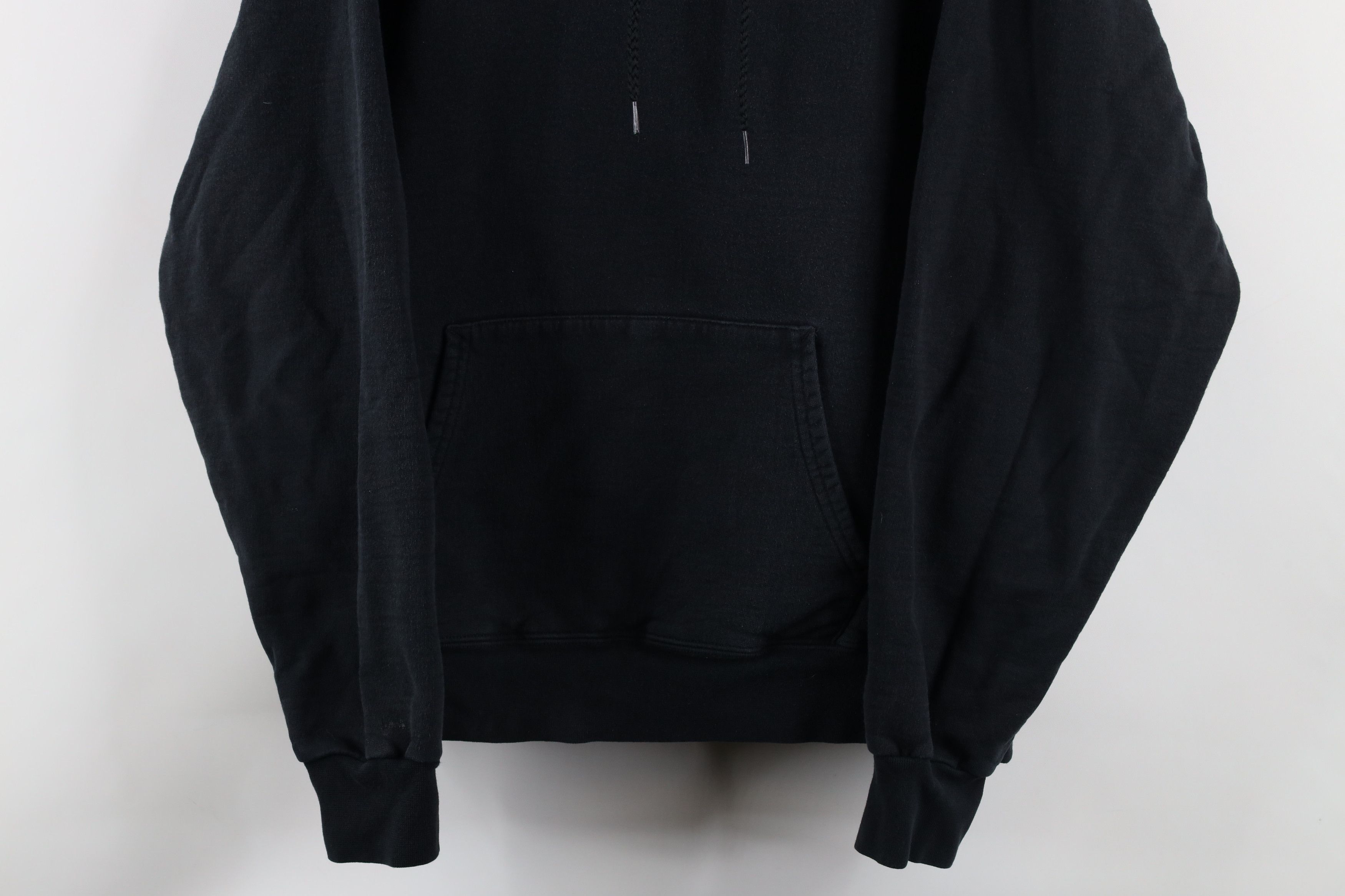 Vintage Vintage 90s Streetwear Heavyweight Hoodie Sweatshirt Black Size US M / EU 48-50 / 2 - 3 Thumbnail